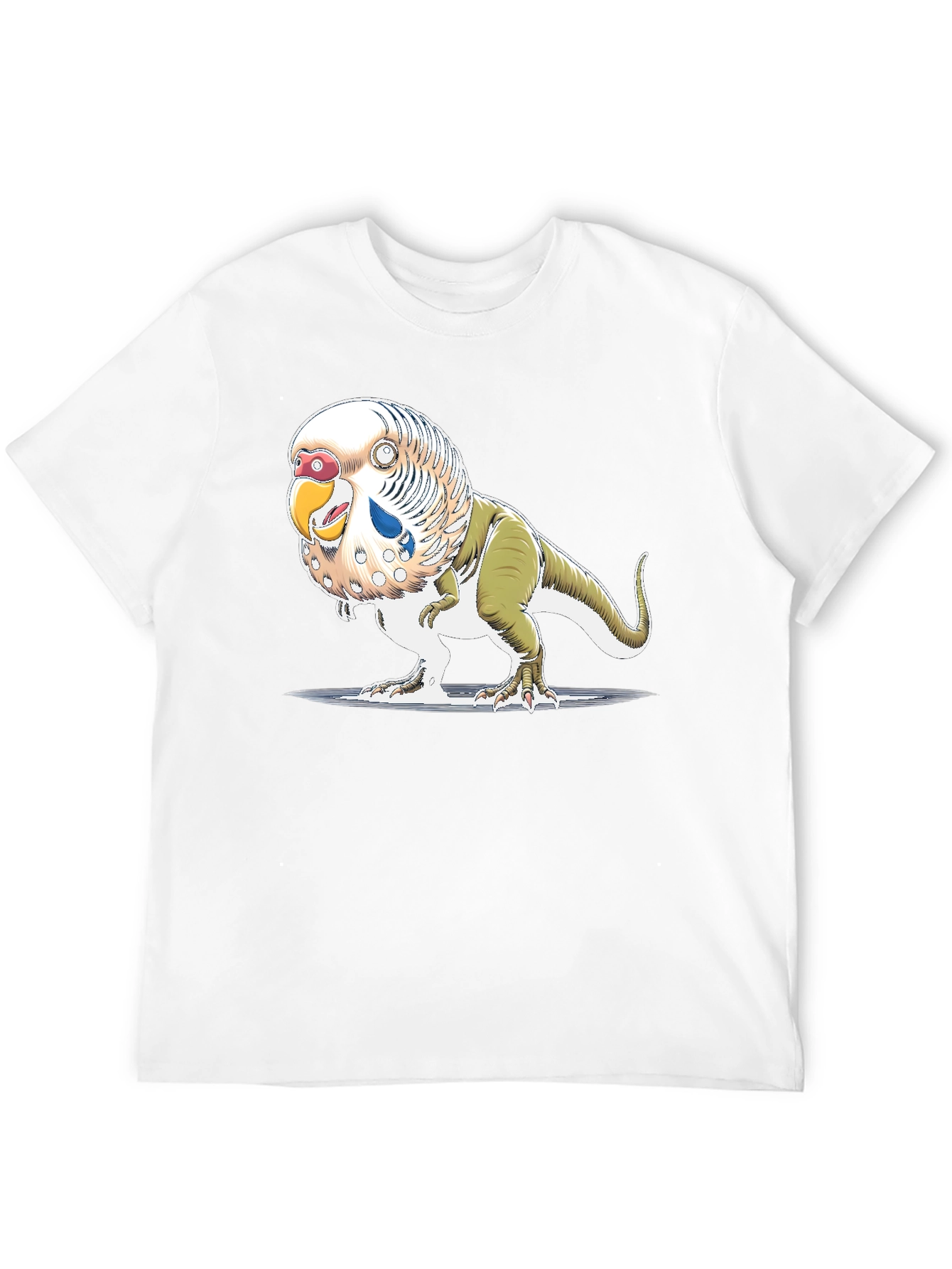 Parakeet Dinosaur T-Shirt - Unique Graphic Tee