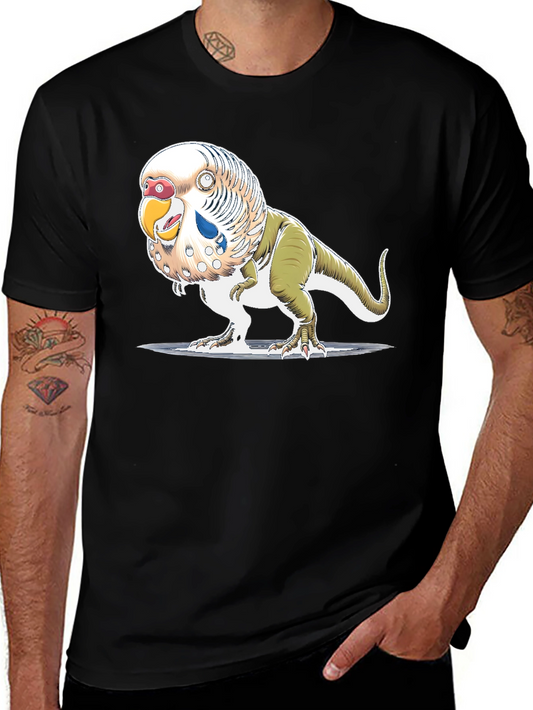Parakeet Dinosaur T-Shirt - Unique Graphic Tee