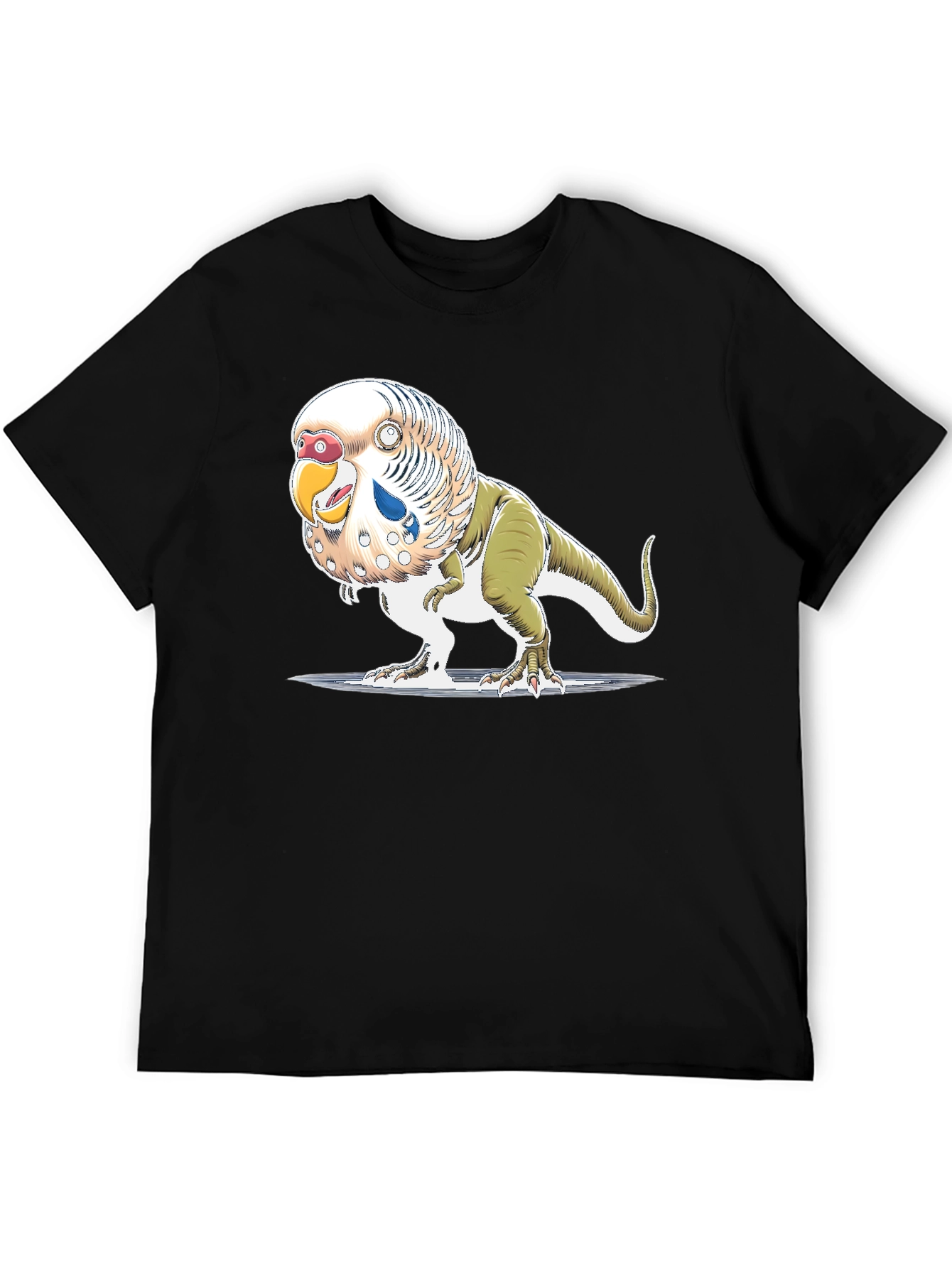 Parakeet Dinosaur T-Shirt - Unique Graphic Tee