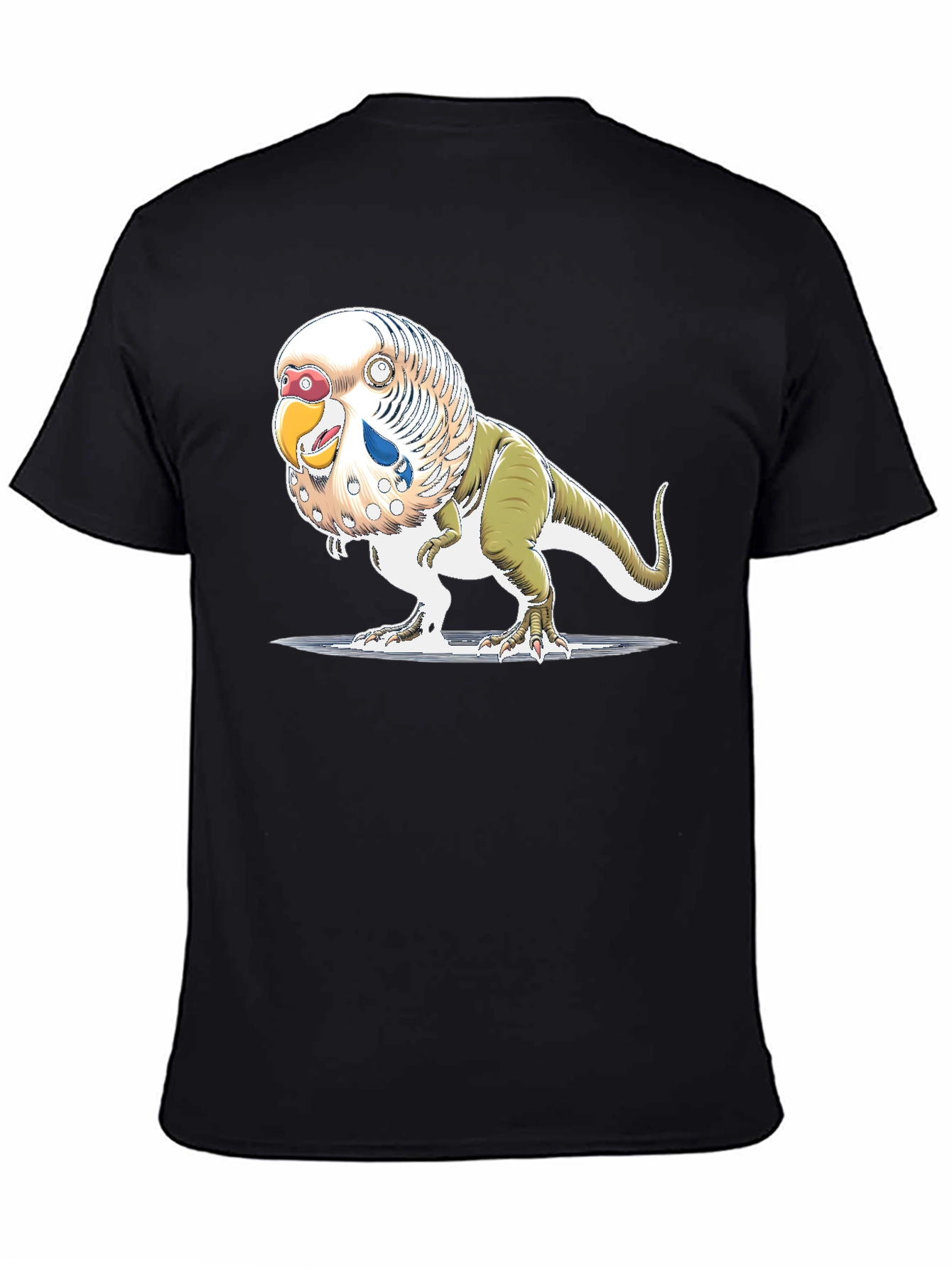 Parakeet Dinosaur T-Shirt - Unique Graphic Tee