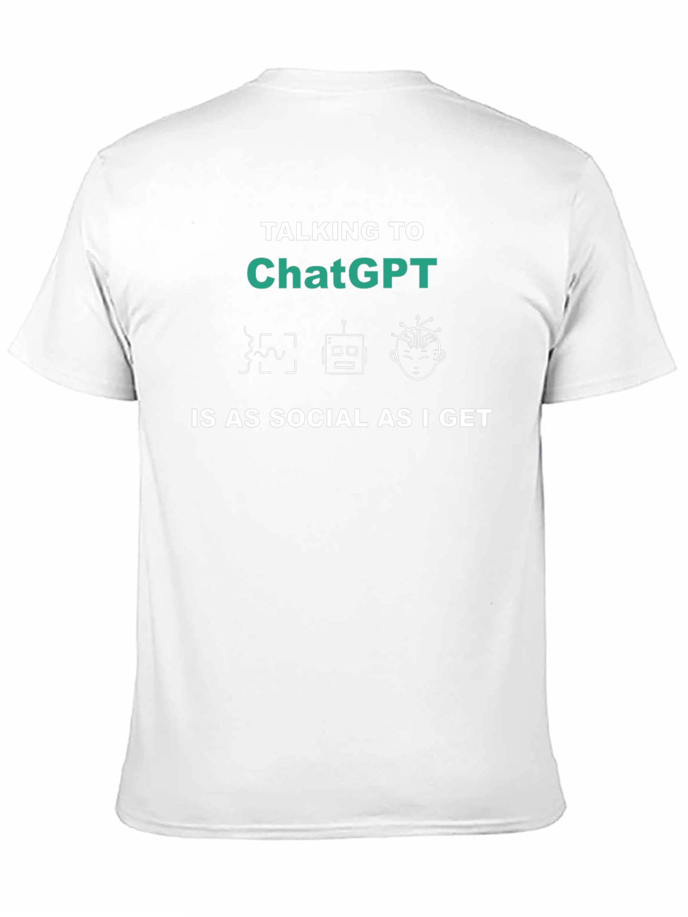 ChatGPT Social Tee - Talking to ChatGPT T-Shirt