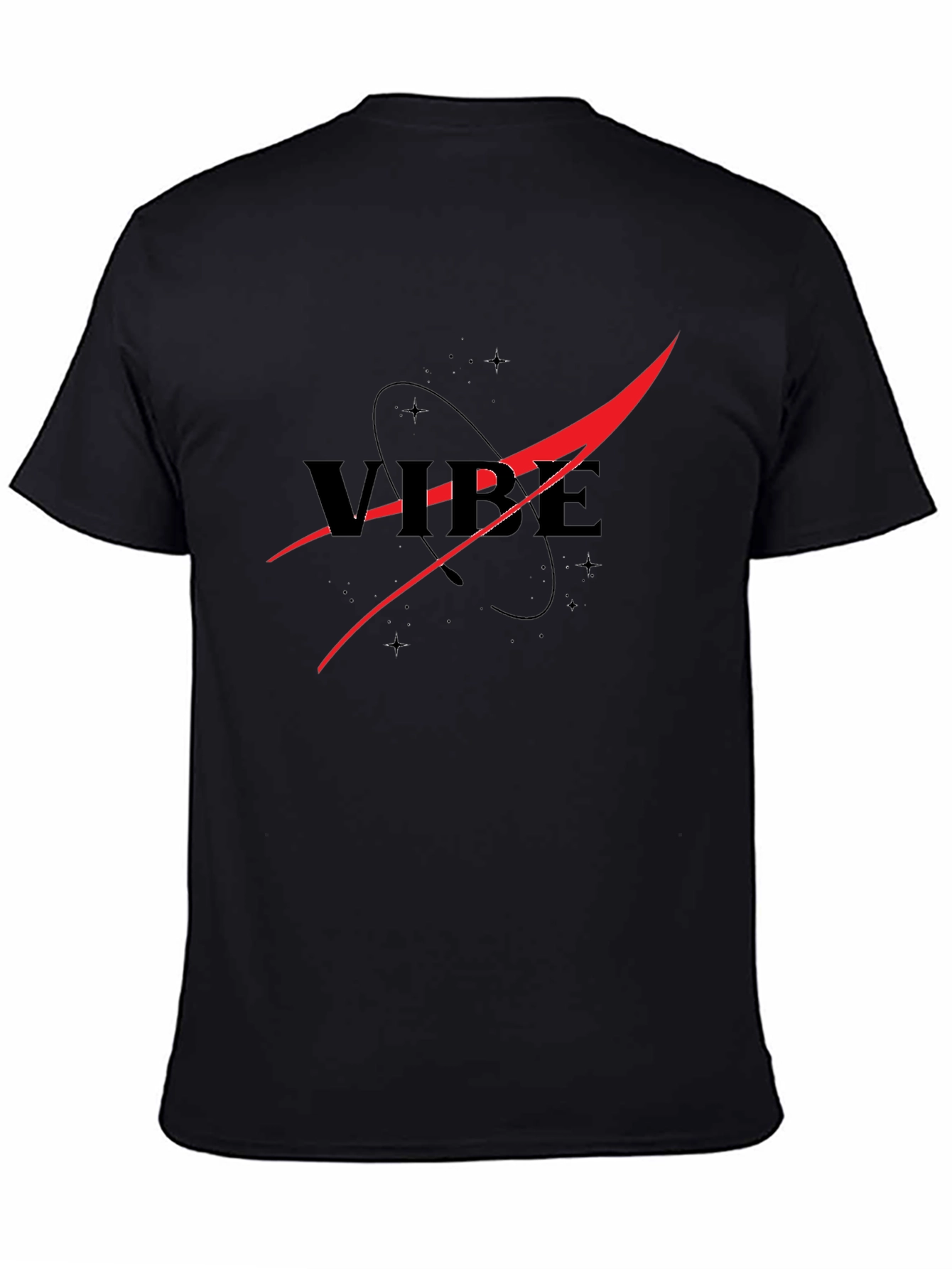 Vibe NASA Inspired Black T-Shirt