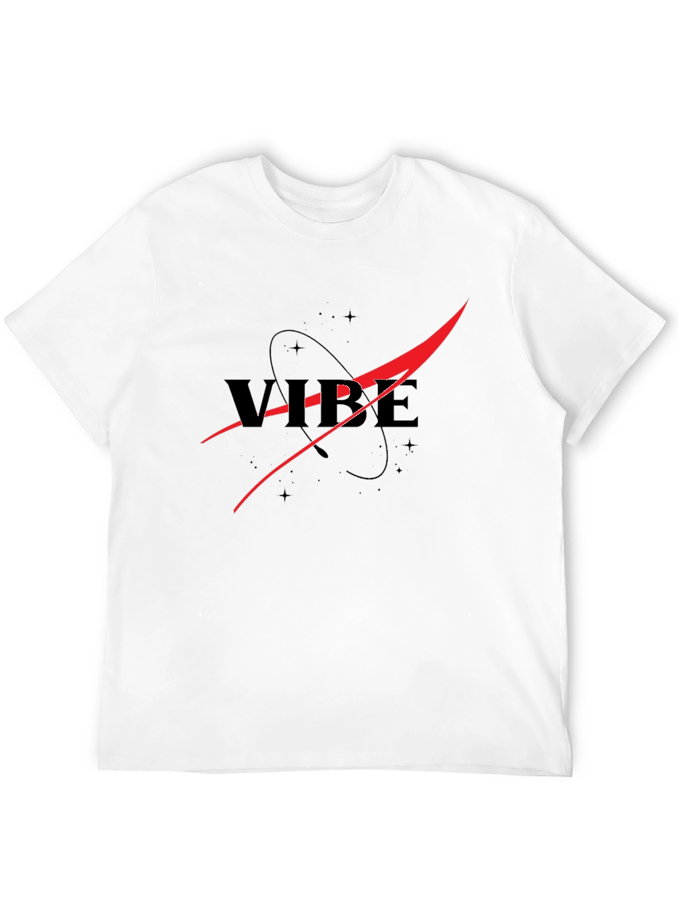 Vibe NASA Inspired Black T-Shirt