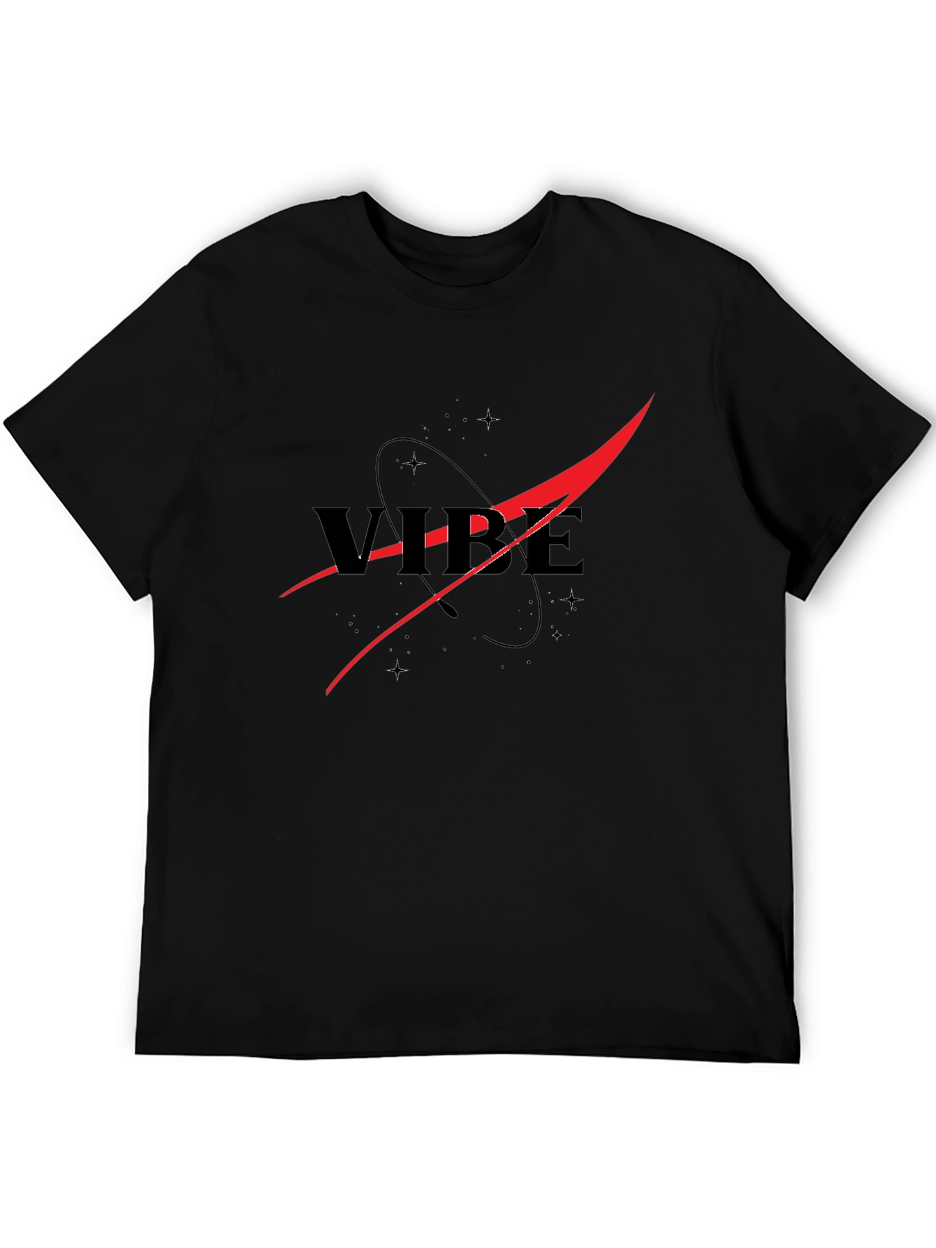 Vibe NASA Inspired Black T-Shirt