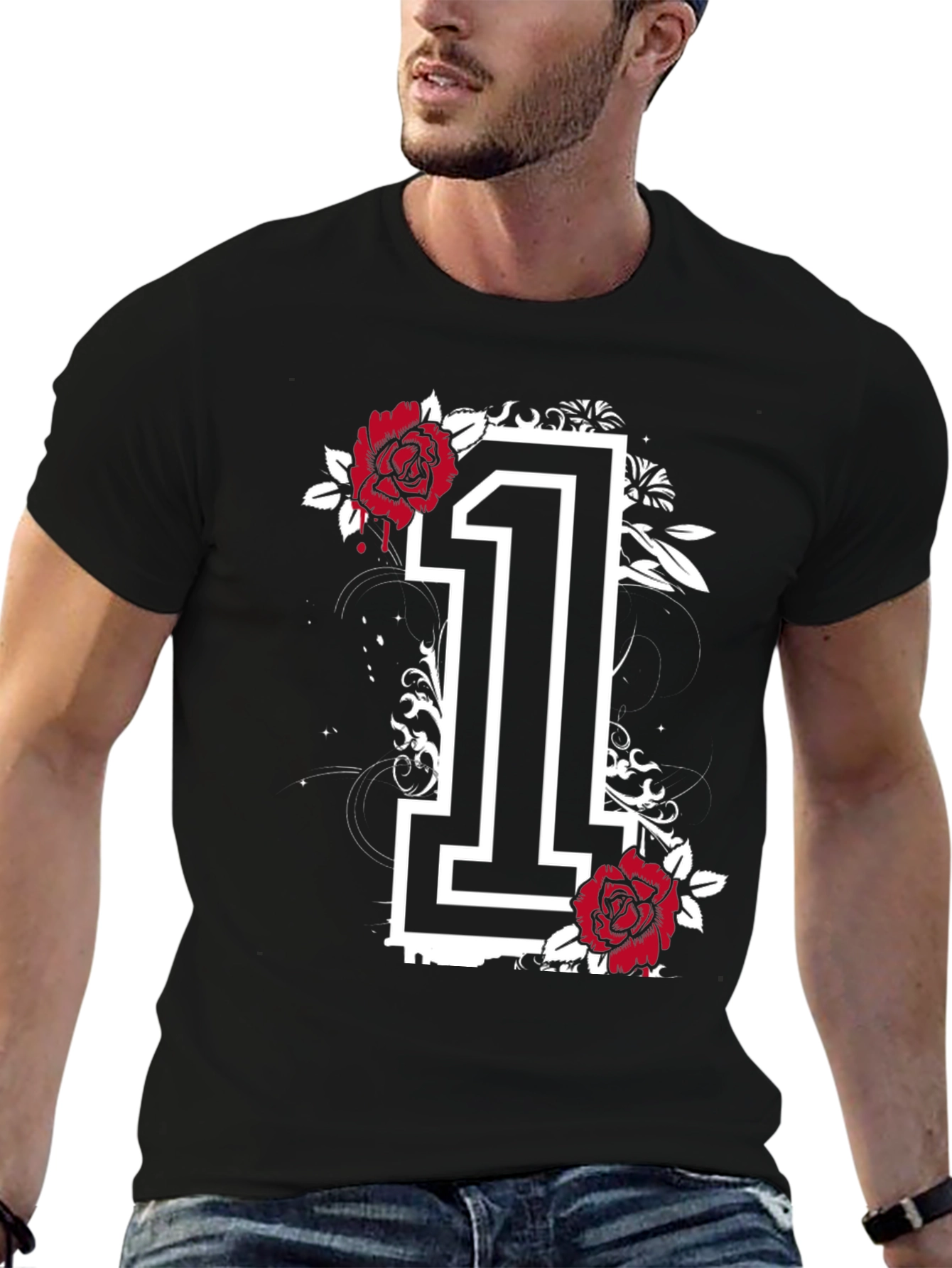 Floral Number 1 Graphic T-Shirt