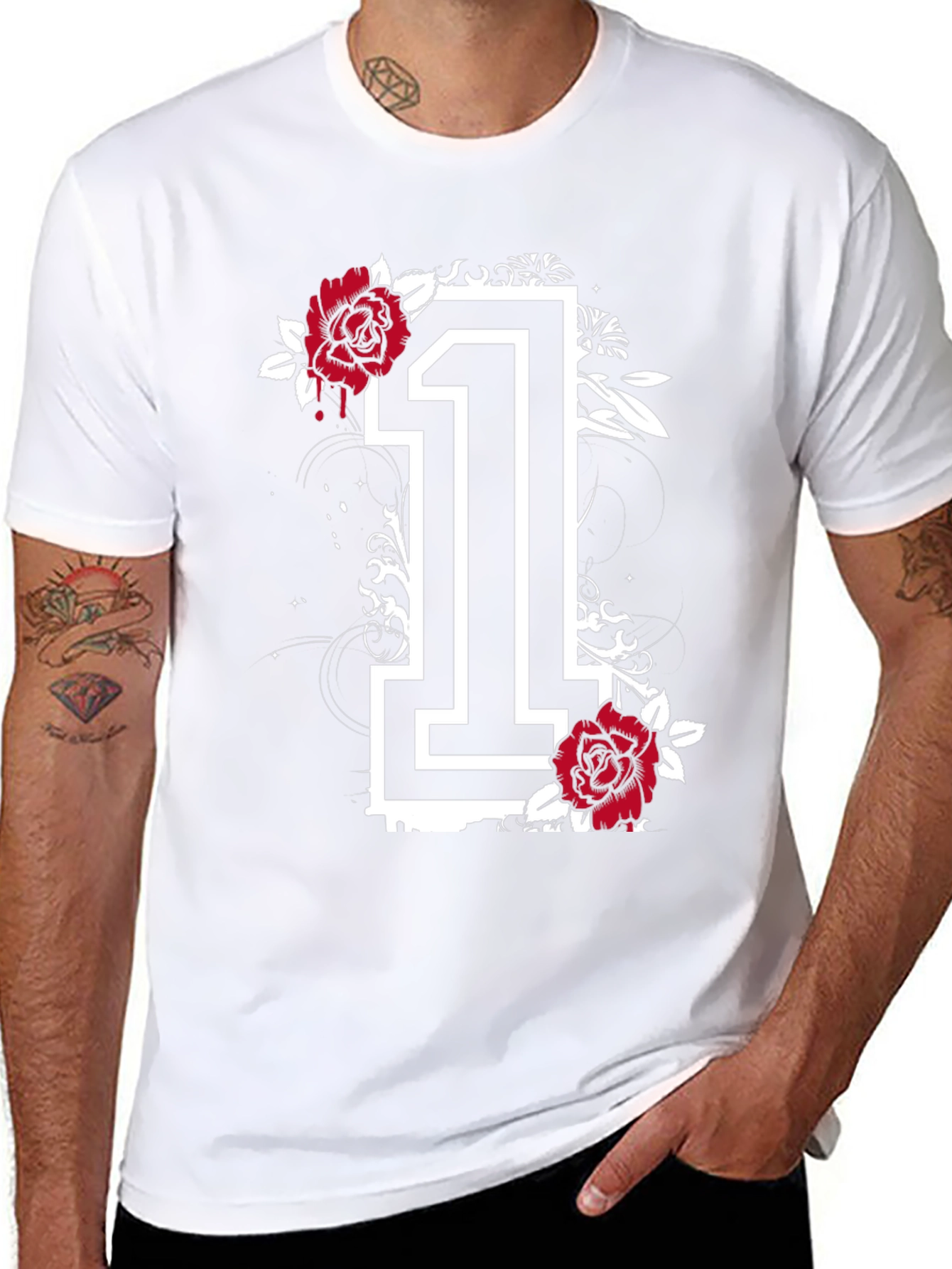 Floral Number 1 Graphic T-Shirt