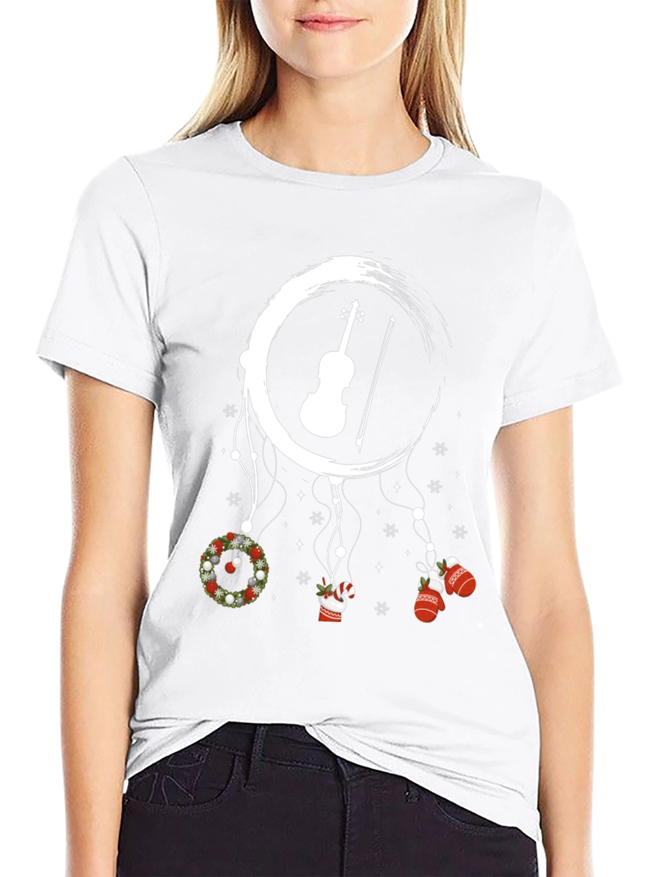 Festive Violin Dreamcatcher Tee