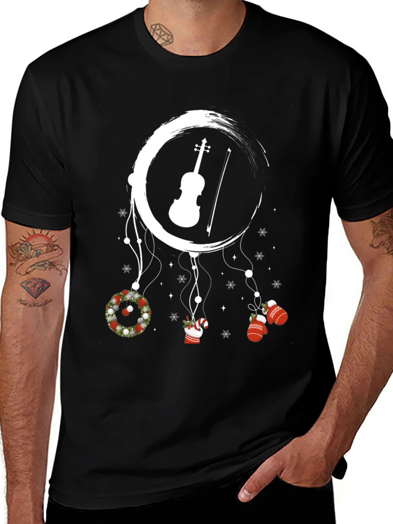 Festive Violin Dreamcatcher Tee