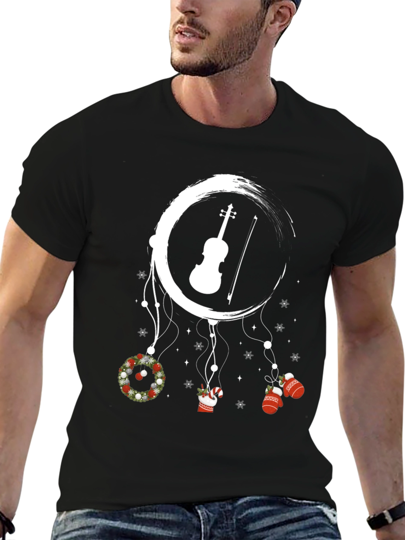Festive Violin Dreamcatcher Tee