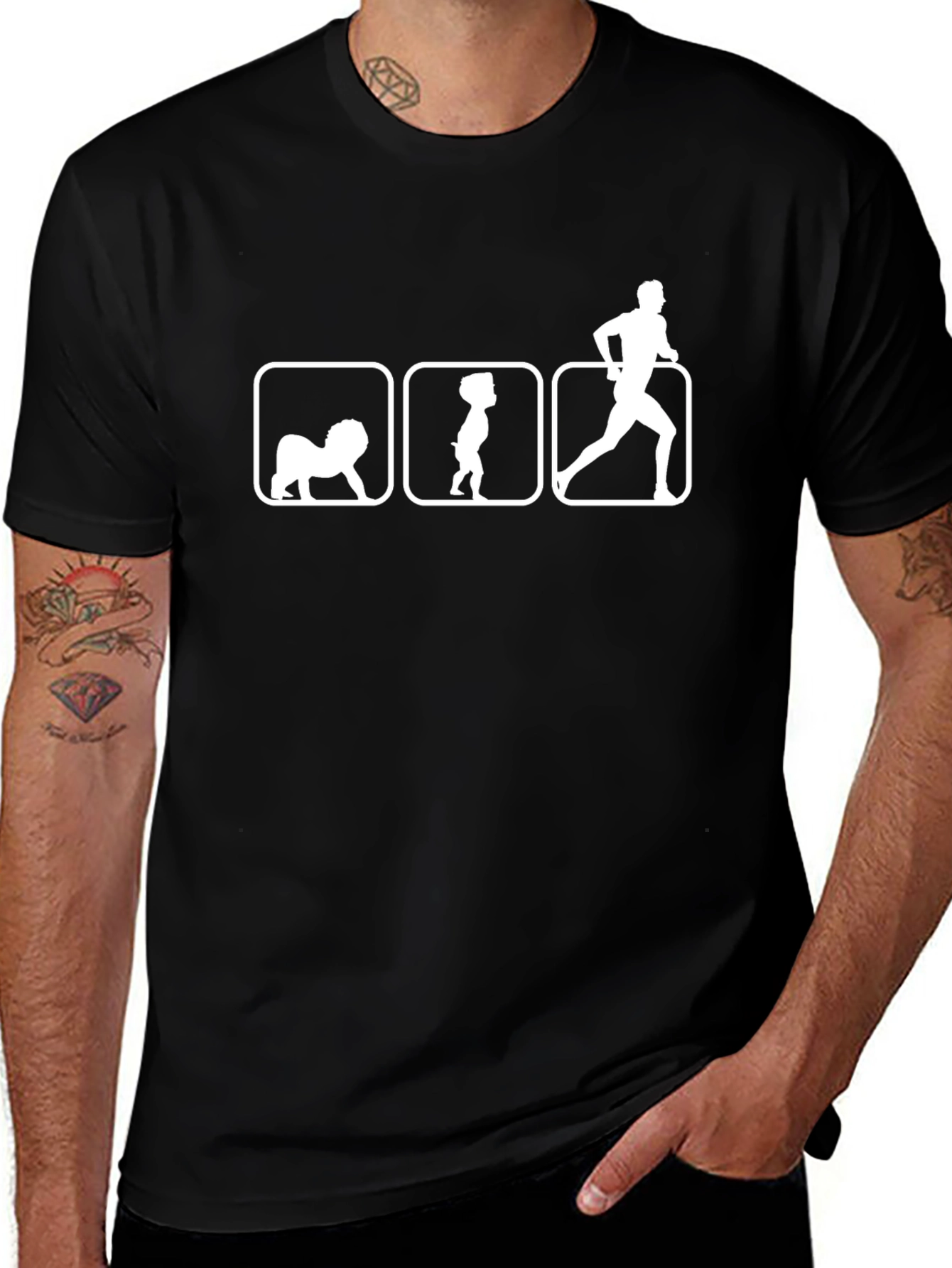 Humorous Running T-Shirt: Walk Pee Run!