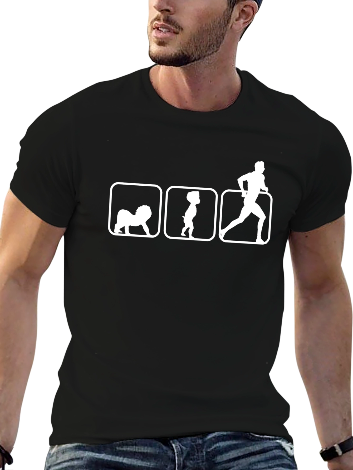 Humorous Running T-Shirt: Walk Pee Run!