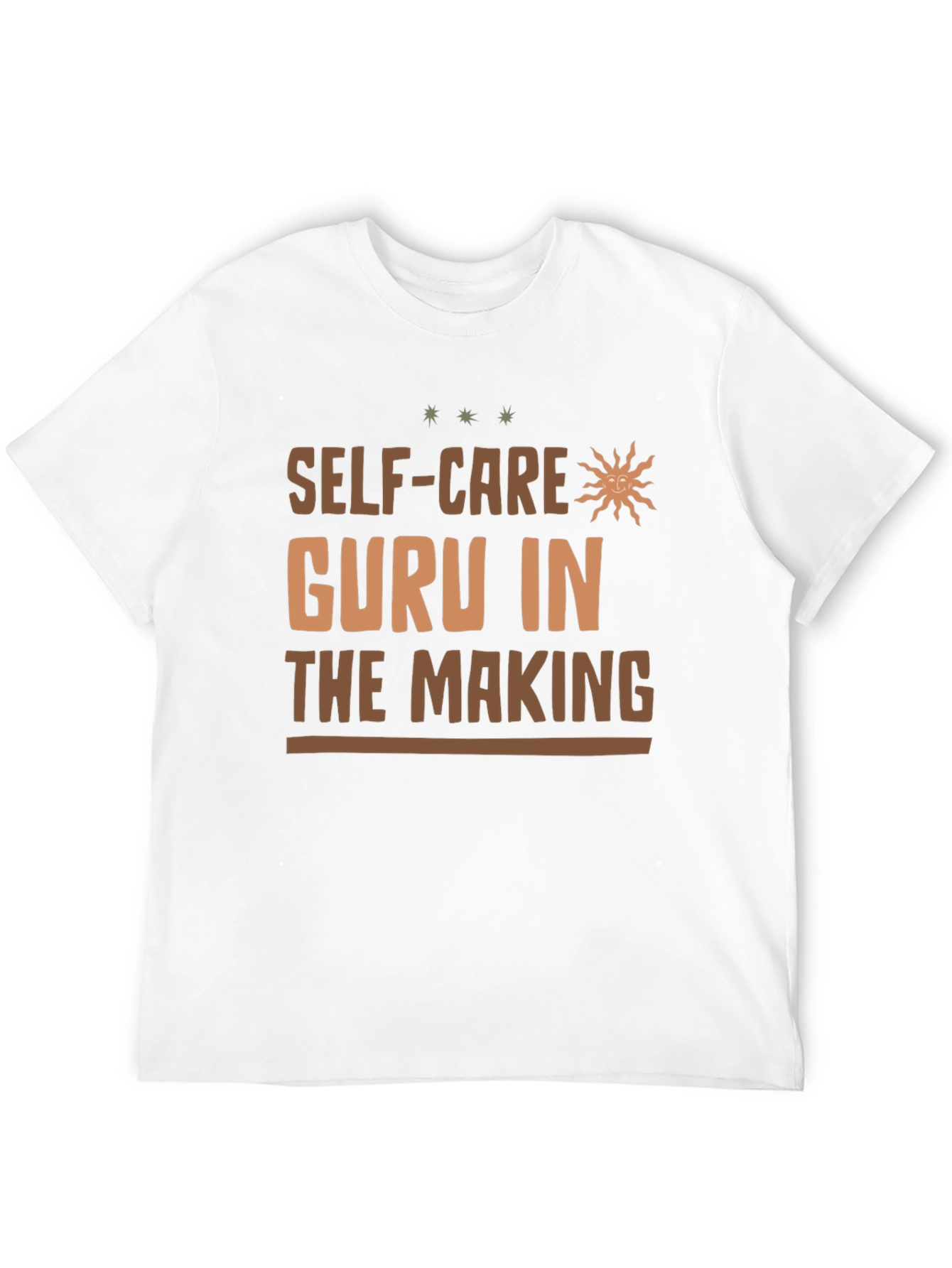 Self-Care Guru in the Making Black T-Shirt