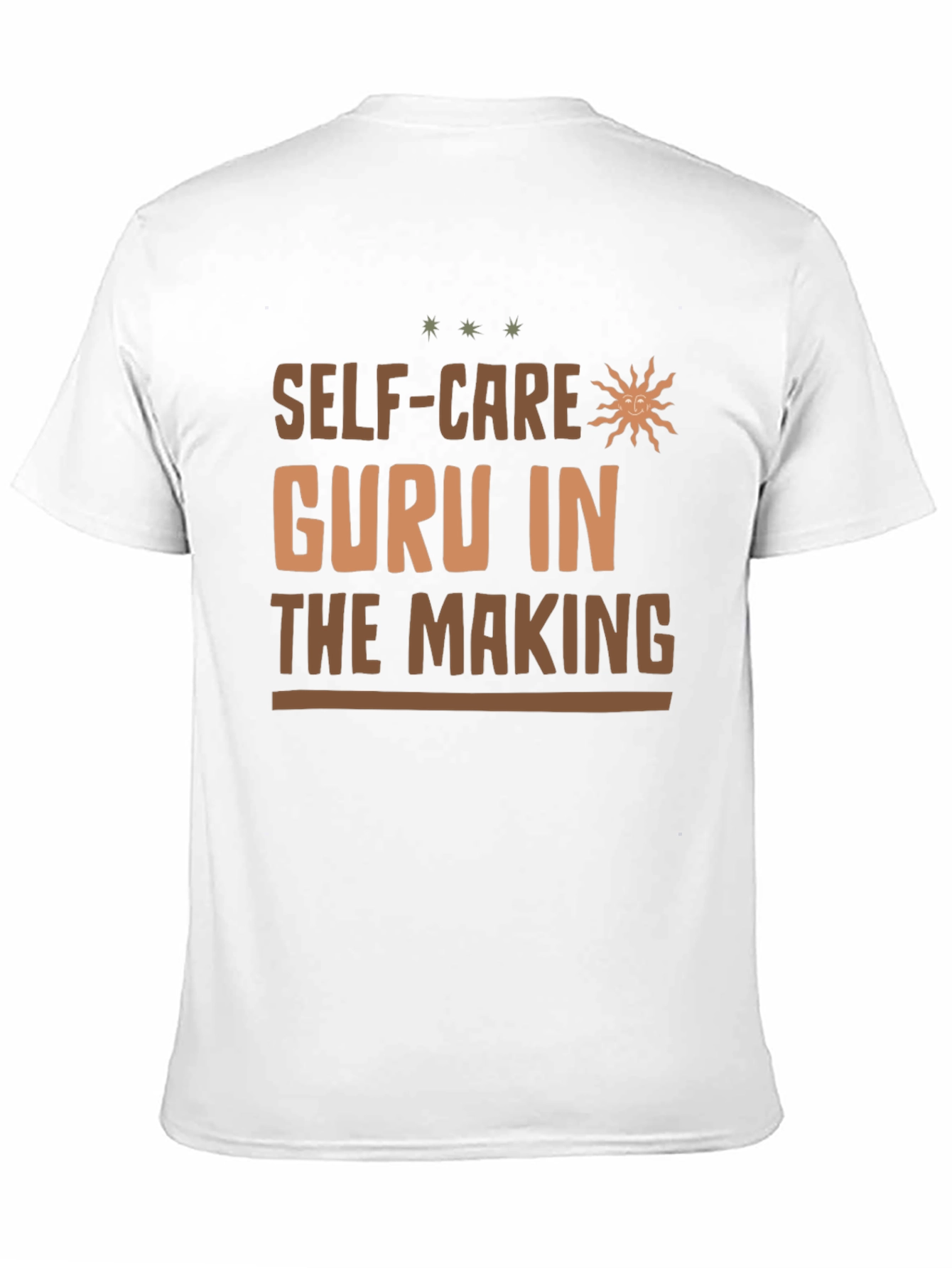 Self-Care Guru in the Making Black T-Shirt