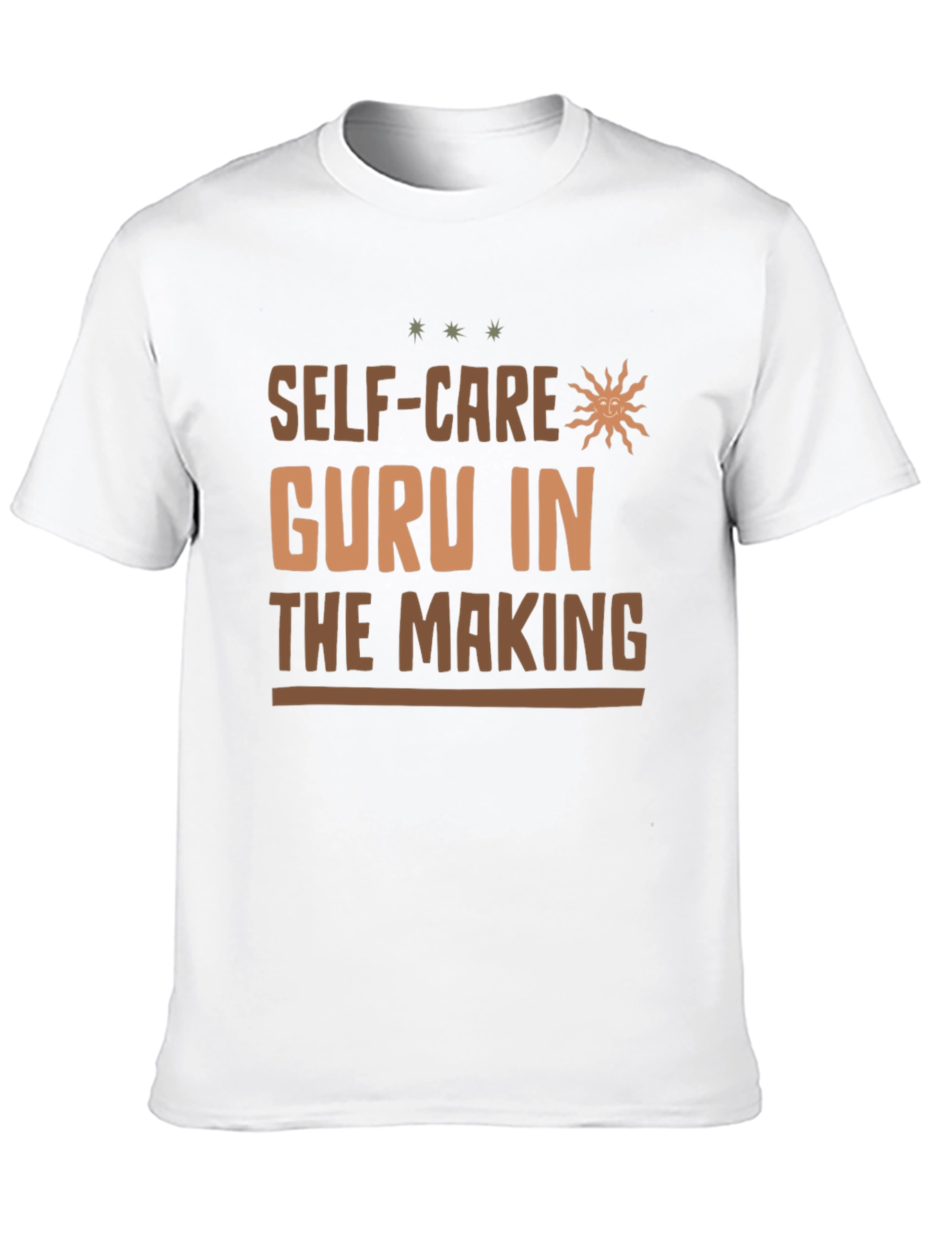 Self-Care Guru in the Making Black T-Shirt