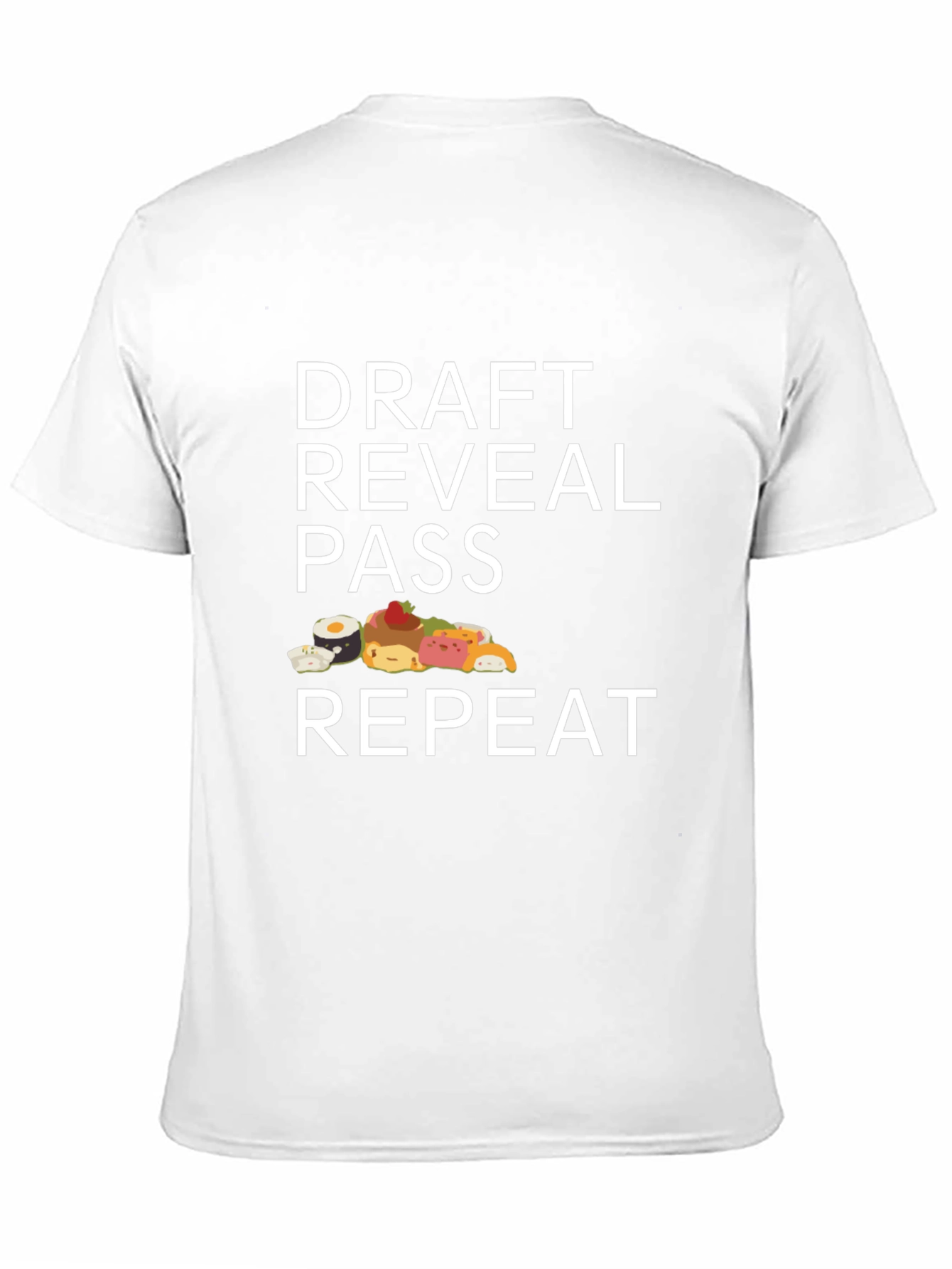 Draft Reveal Pass Repeat Sushi T-Shirt