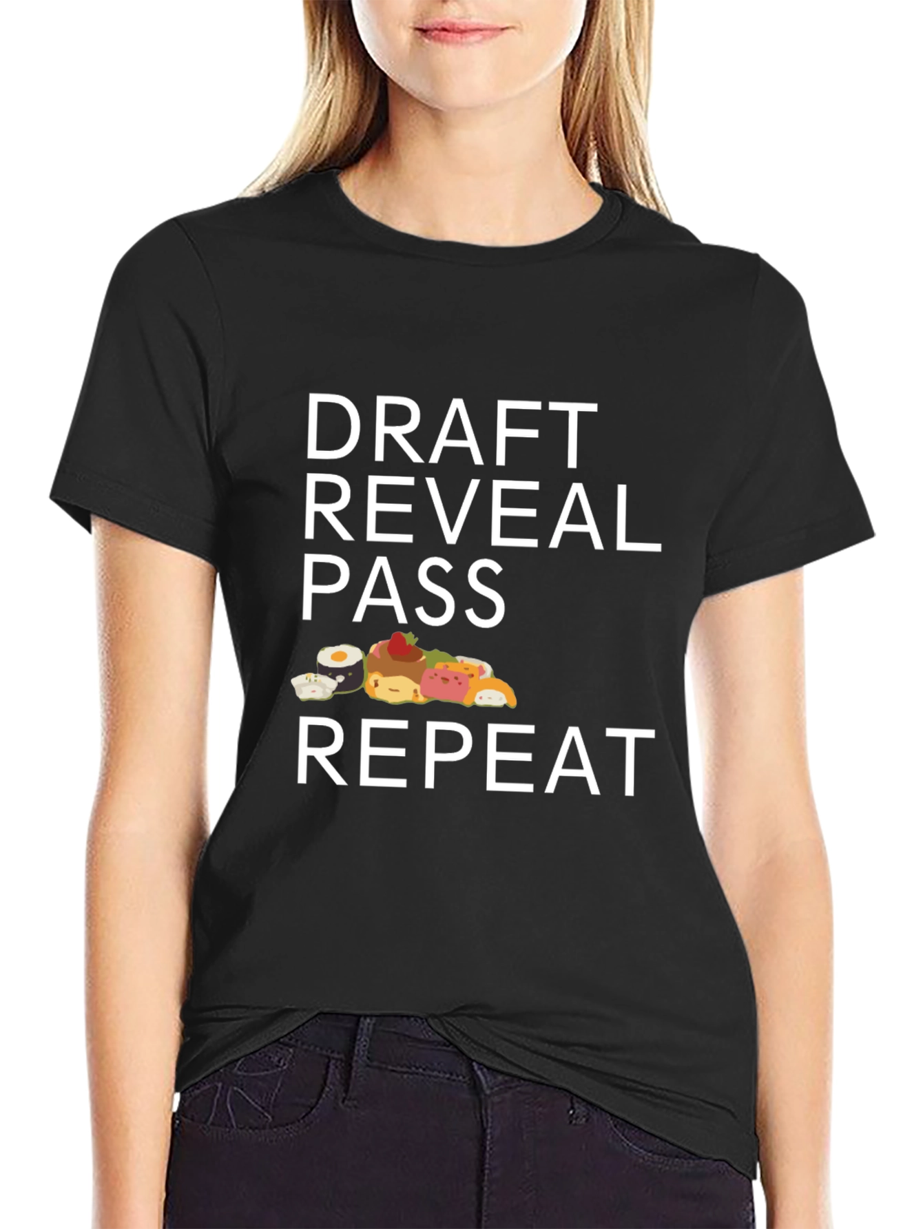 Draft Reveal Pass Repeat Sushi T-Shirt