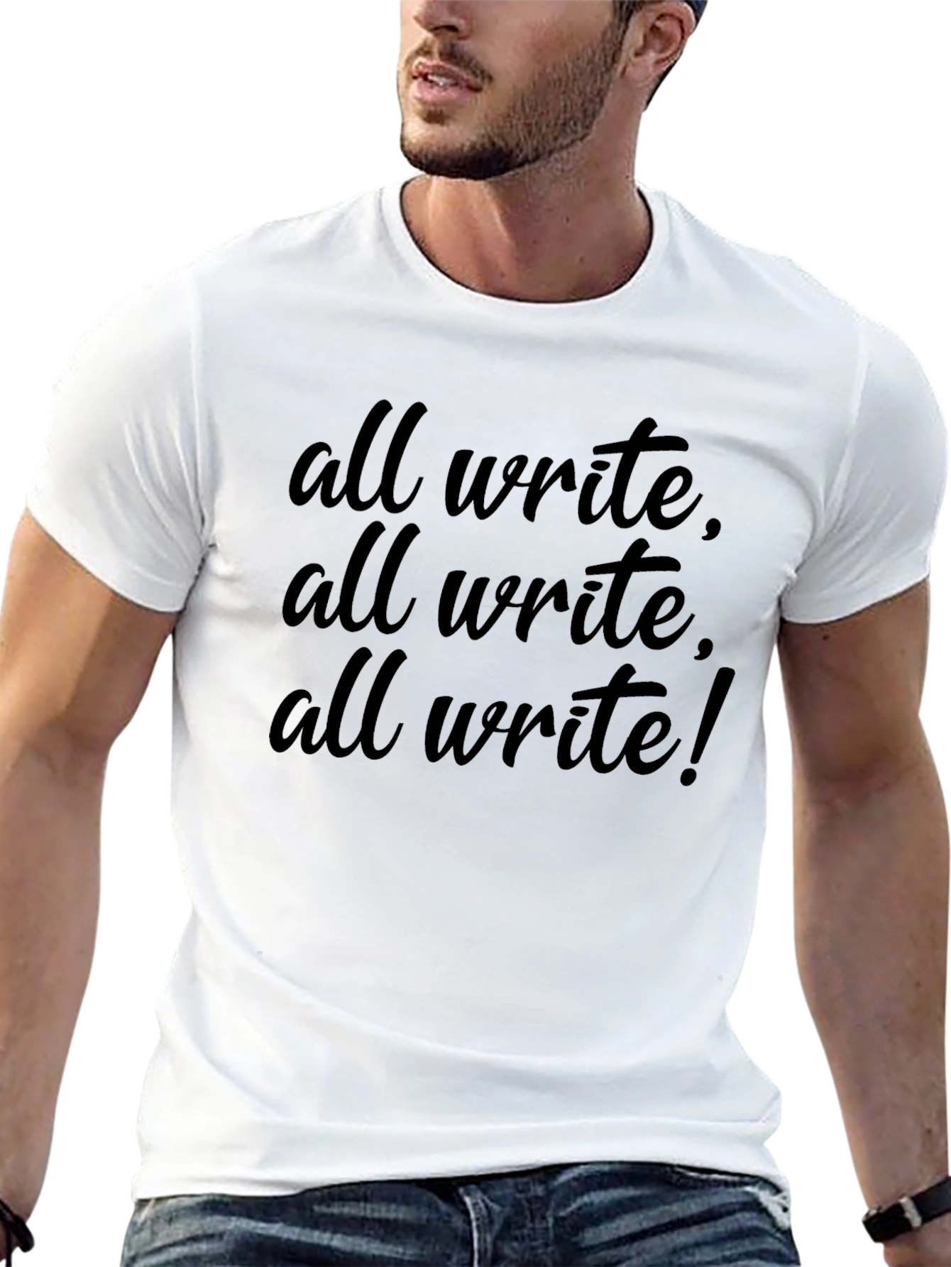 All Write! Black Graphic Tee