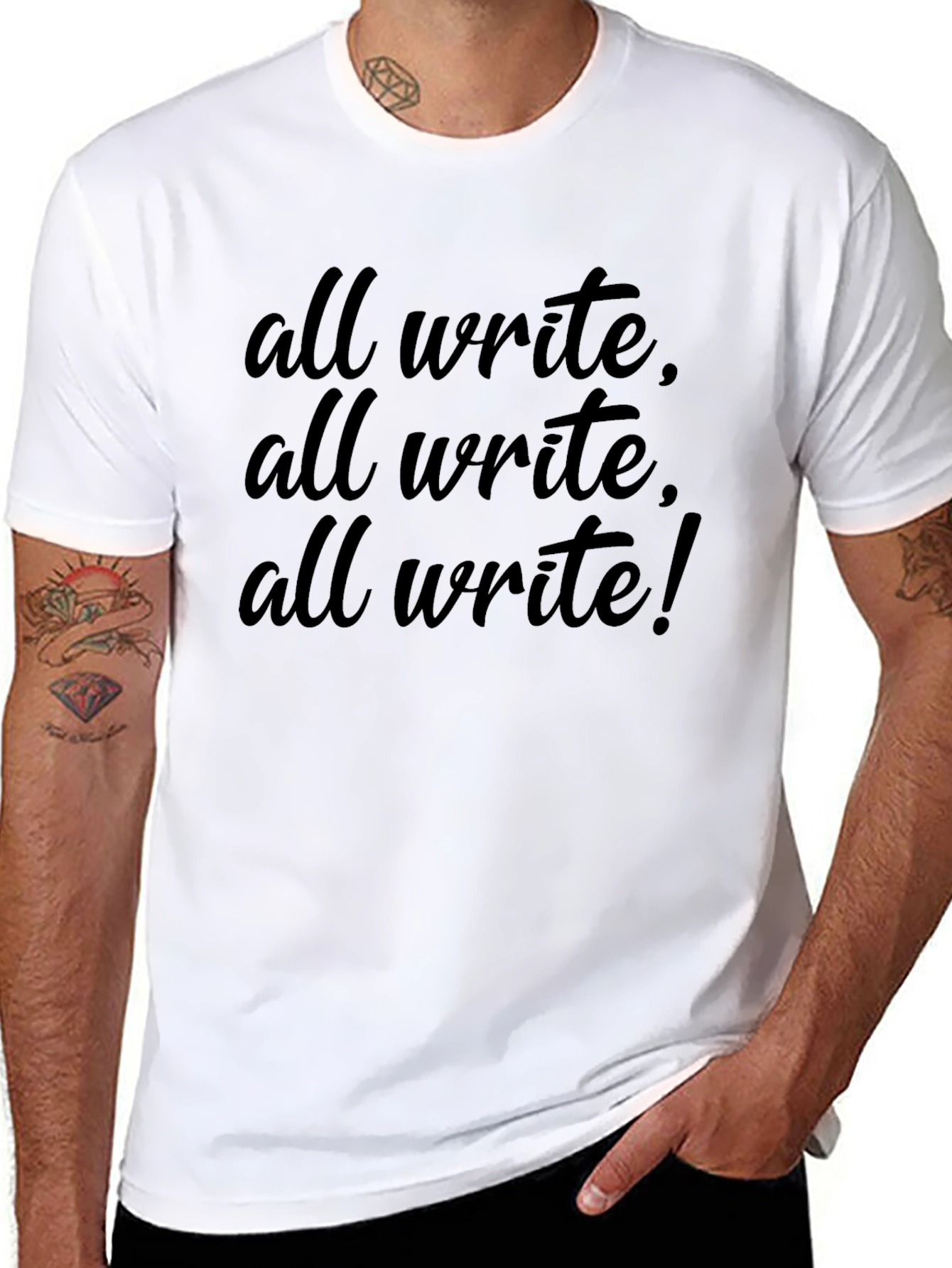 All Write! Black Graphic Tee