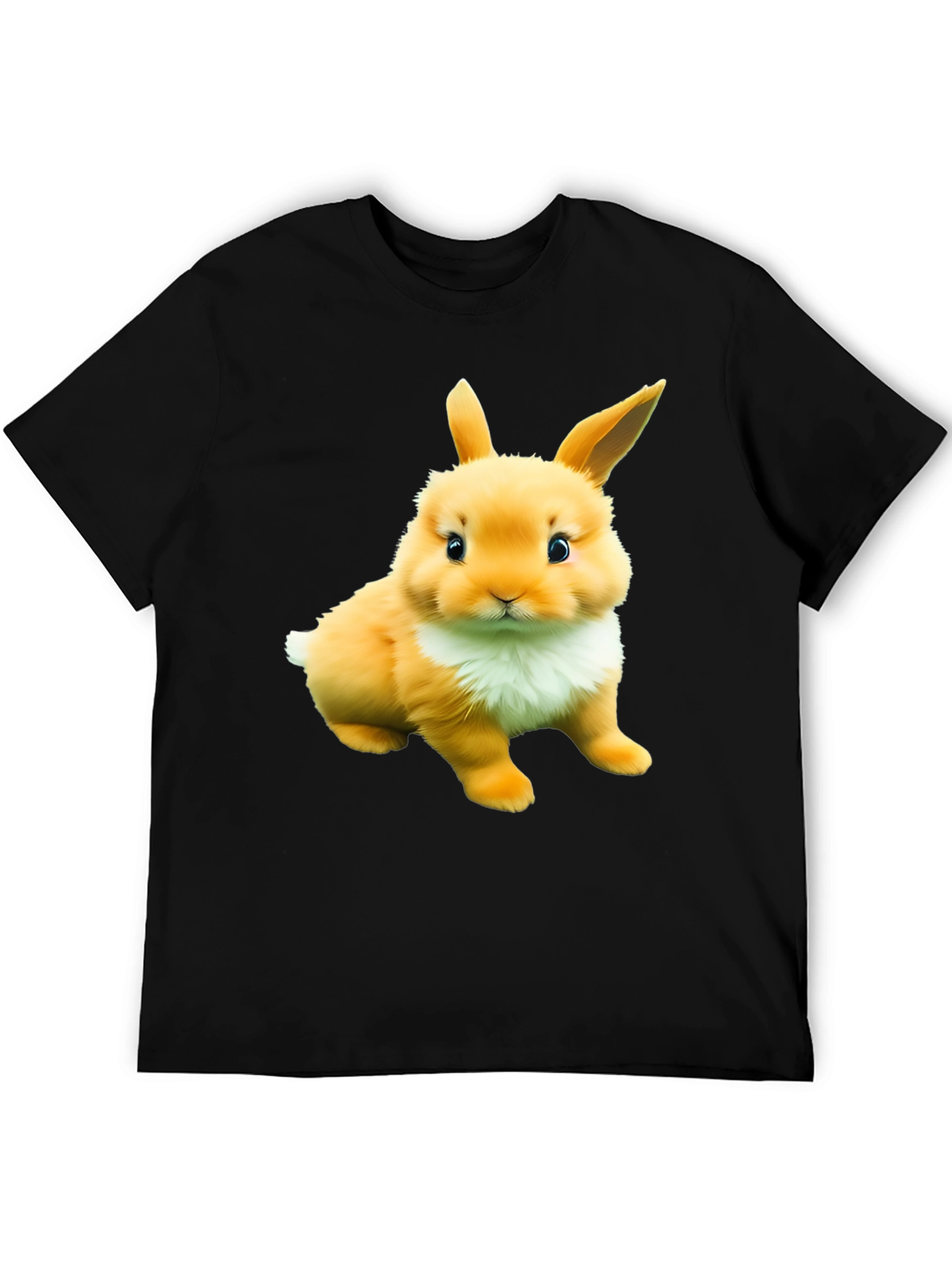 Cute Bunny Graphic Tee - Soft Cotton Blend Shirt
