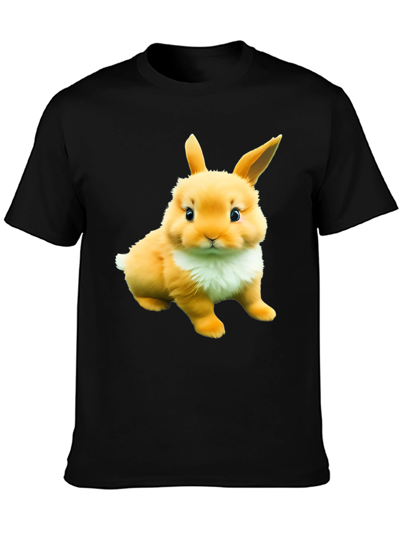 Cute Bunny Graphic Tee - Soft Cotton Blend Shirt