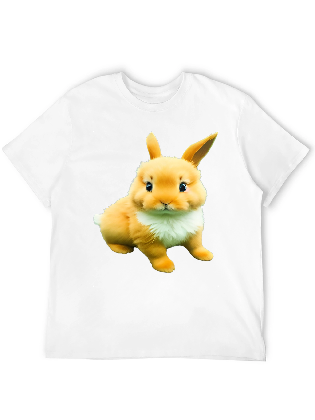 Cute Bunny Graphic Tee - Soft Cotton Blend Shirt