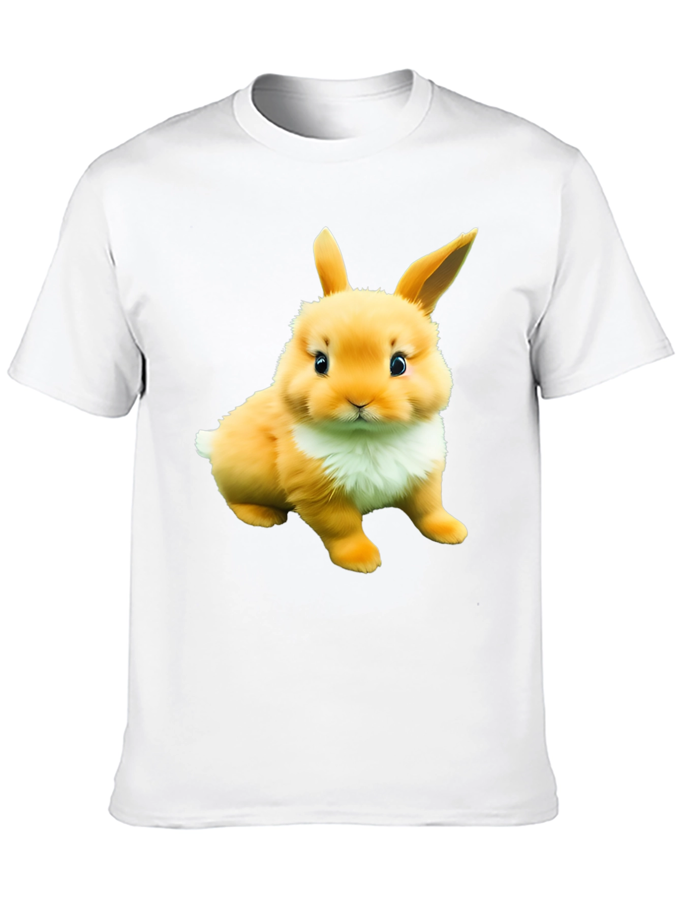 Cute Bunny Graphic Tee - Soft Cotton Blend Shirt
