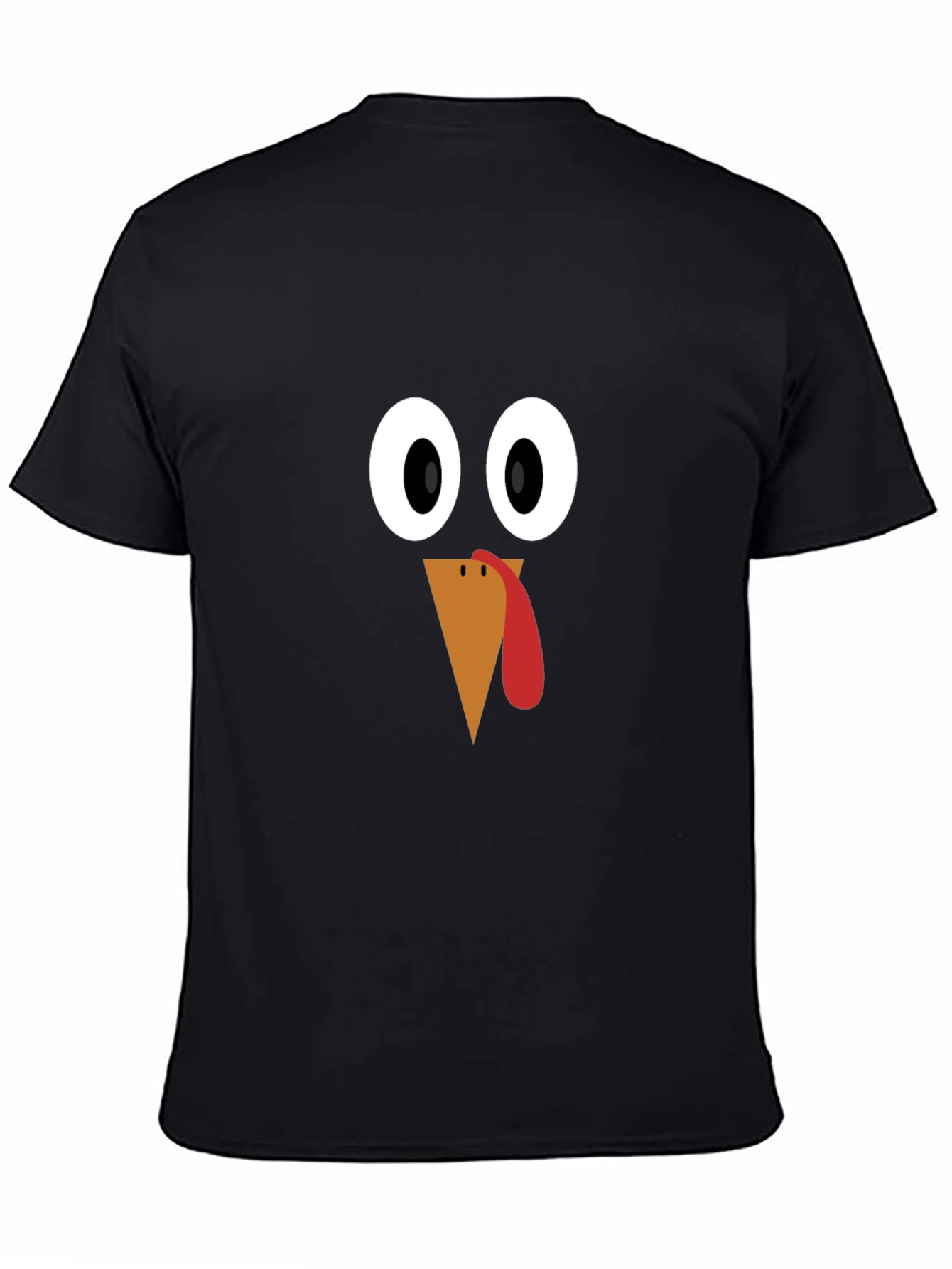 Thanksgiving Turkey Face T-Shirt - Festive Holiday Apparel