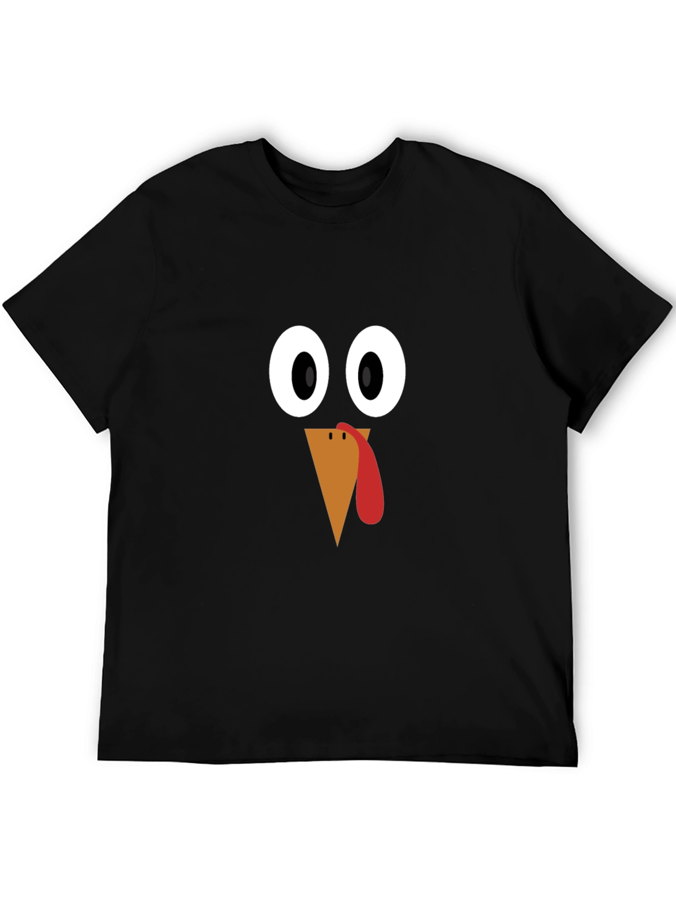 Thanksgiving Turkey Face T-Shirt - Festive Holiday Apparel