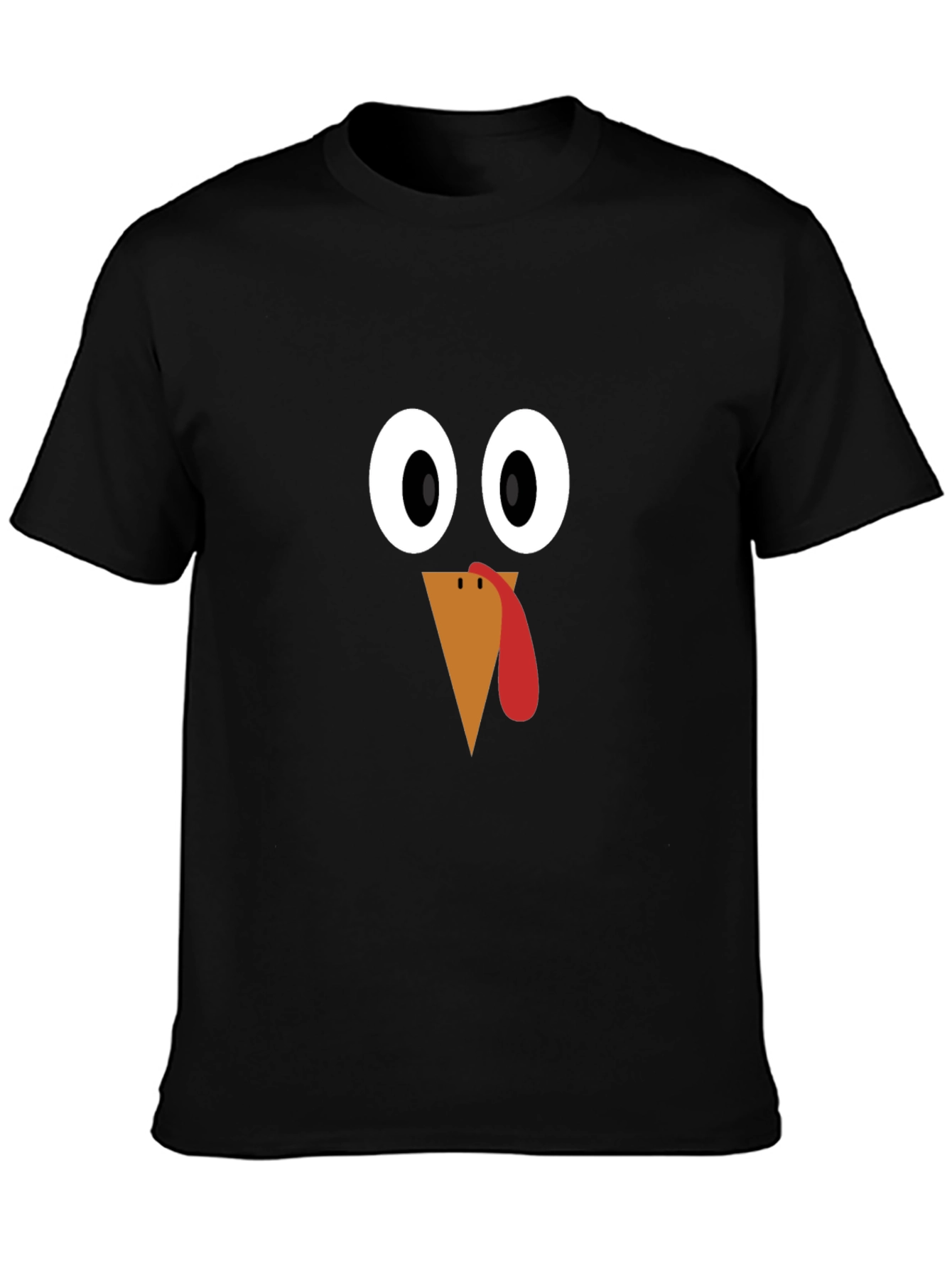 Thanksgiving Turkey Face T-Shirt - Festive Holiday Apparel