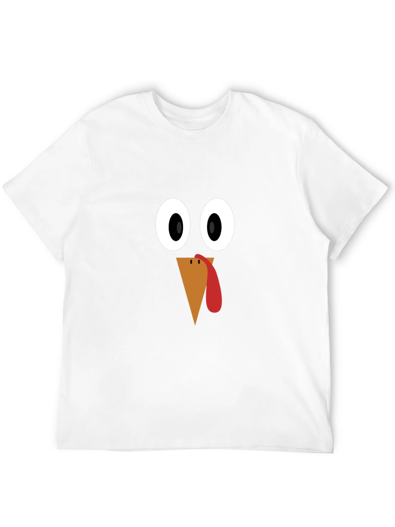 Thanksgiving Turkey Face T-Shirt - Festive Holiday Apparel