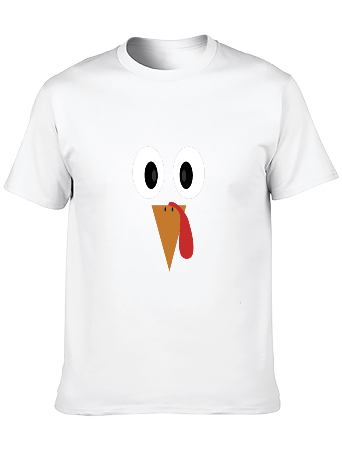 Thanksgiving Turkey Face T-Shirt - Festive Holiday Apparel