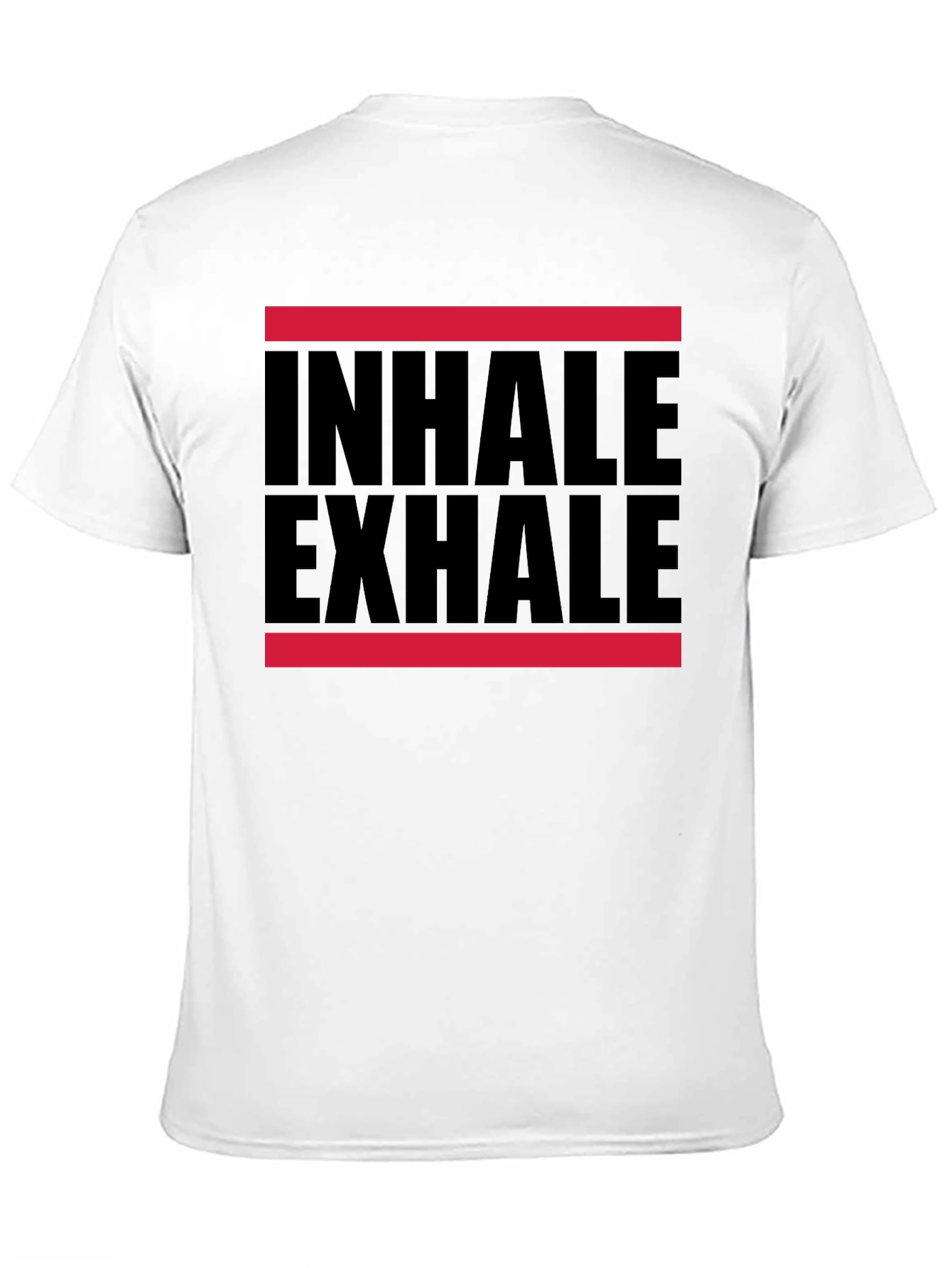 Inhale Exhale Graphic T-Shirt - Black