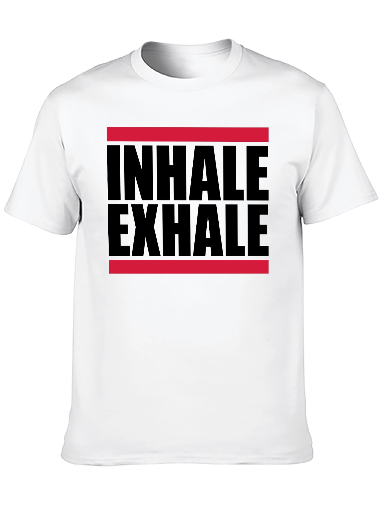 Inhale Exhale Graphic T-Shirt - Black
