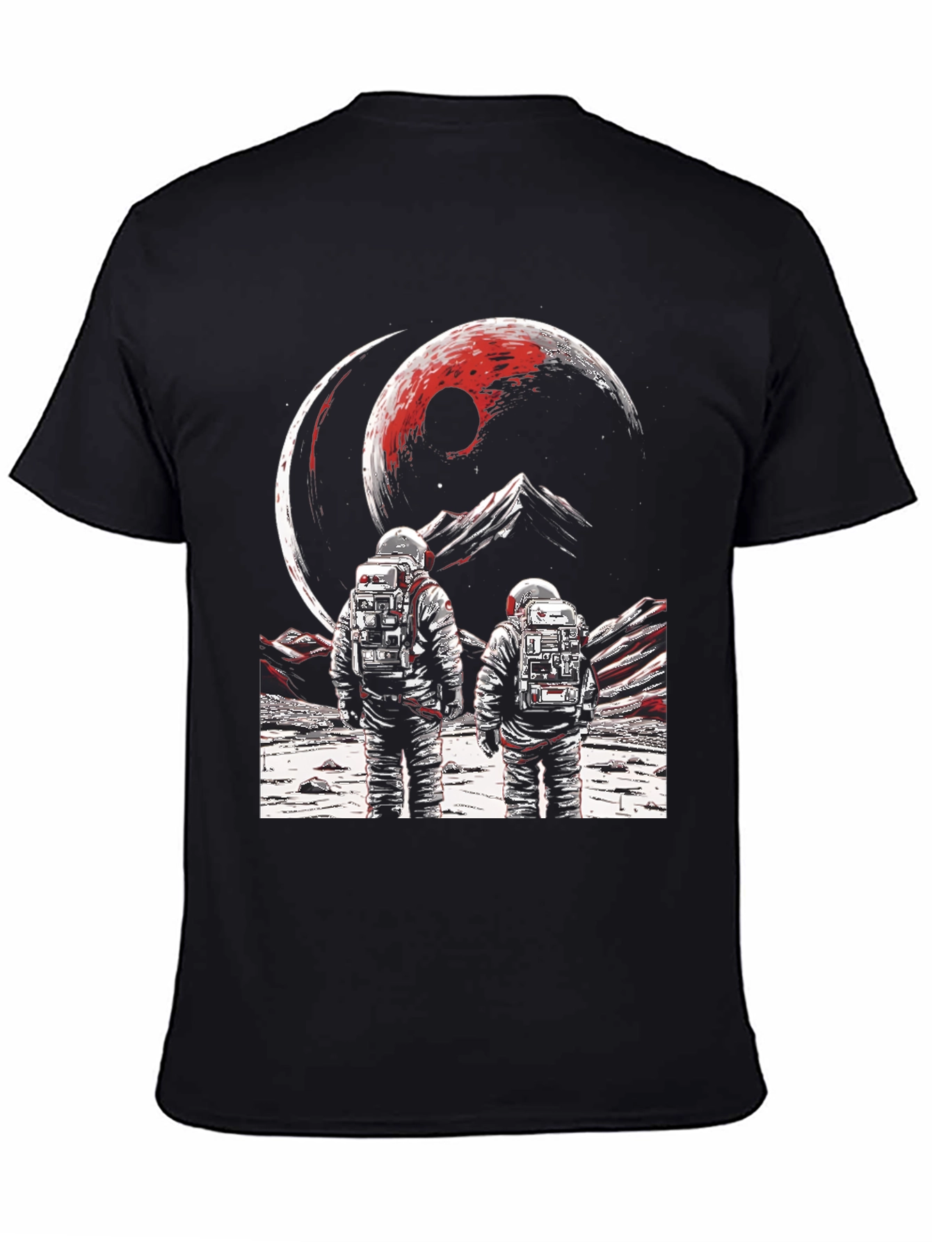 Astronauts on Distant Planet Graphic Tee