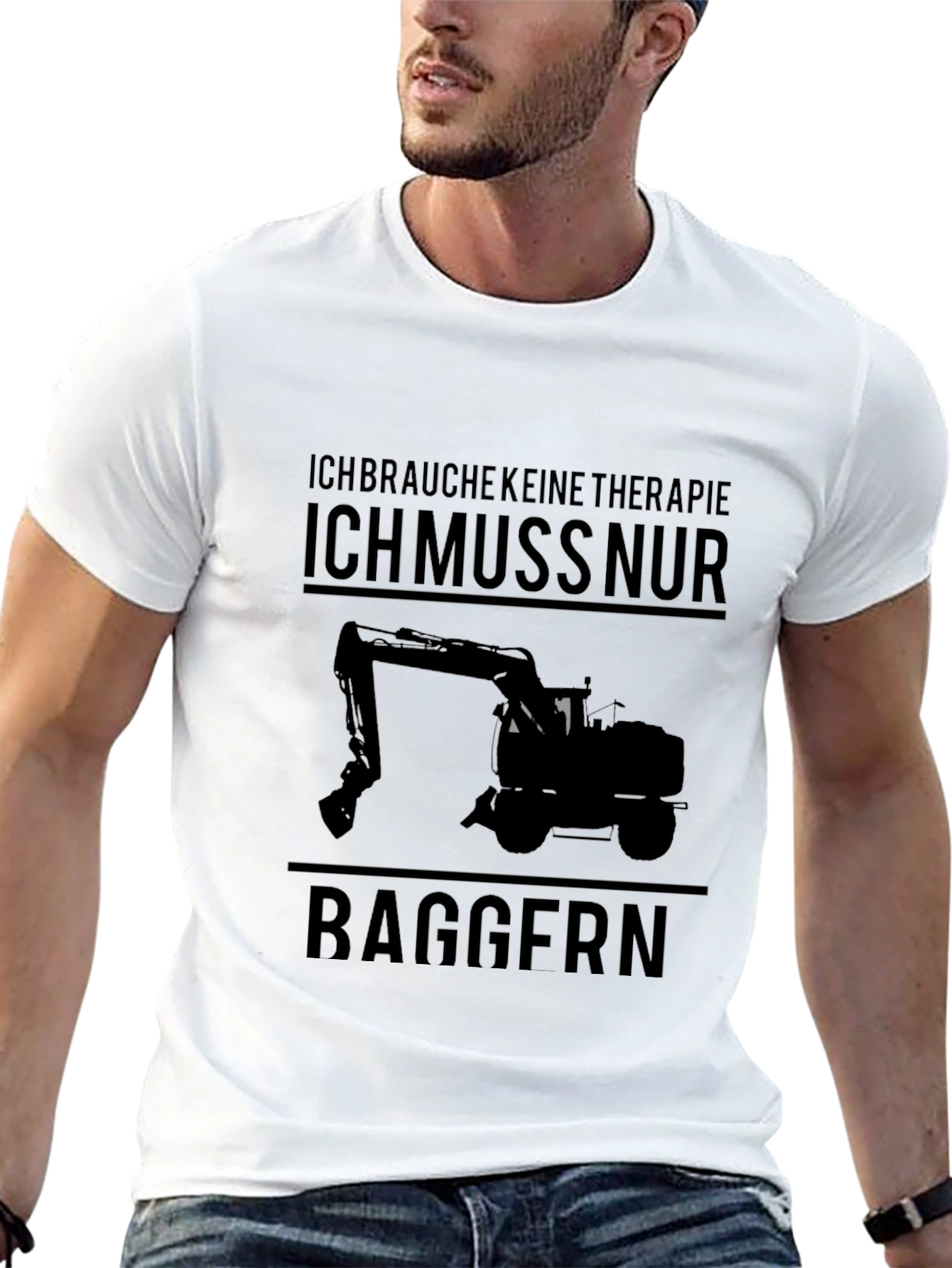 Funny Excavator T-Shirt - I Must Dig