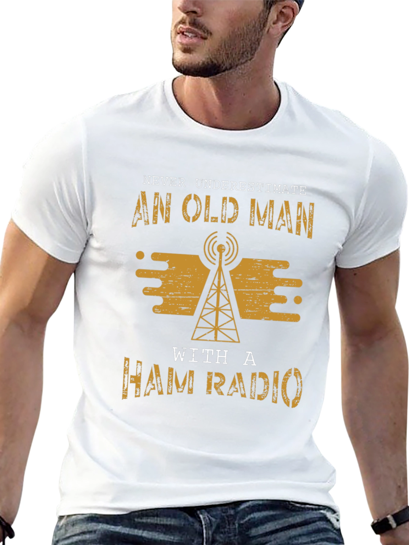 Old Man Ham Radio T-Shirt