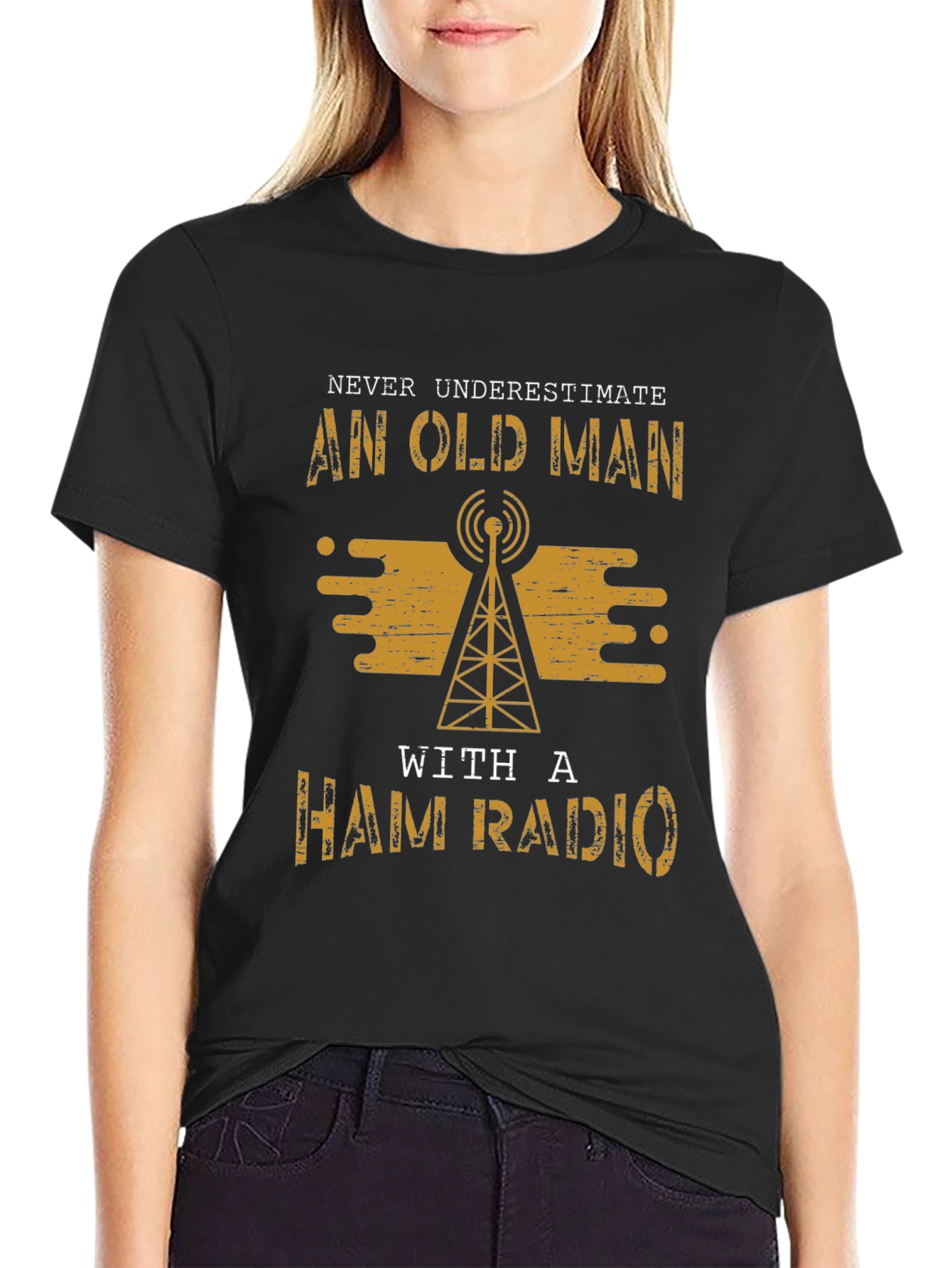 Old Man Ham Radio T-Shirt