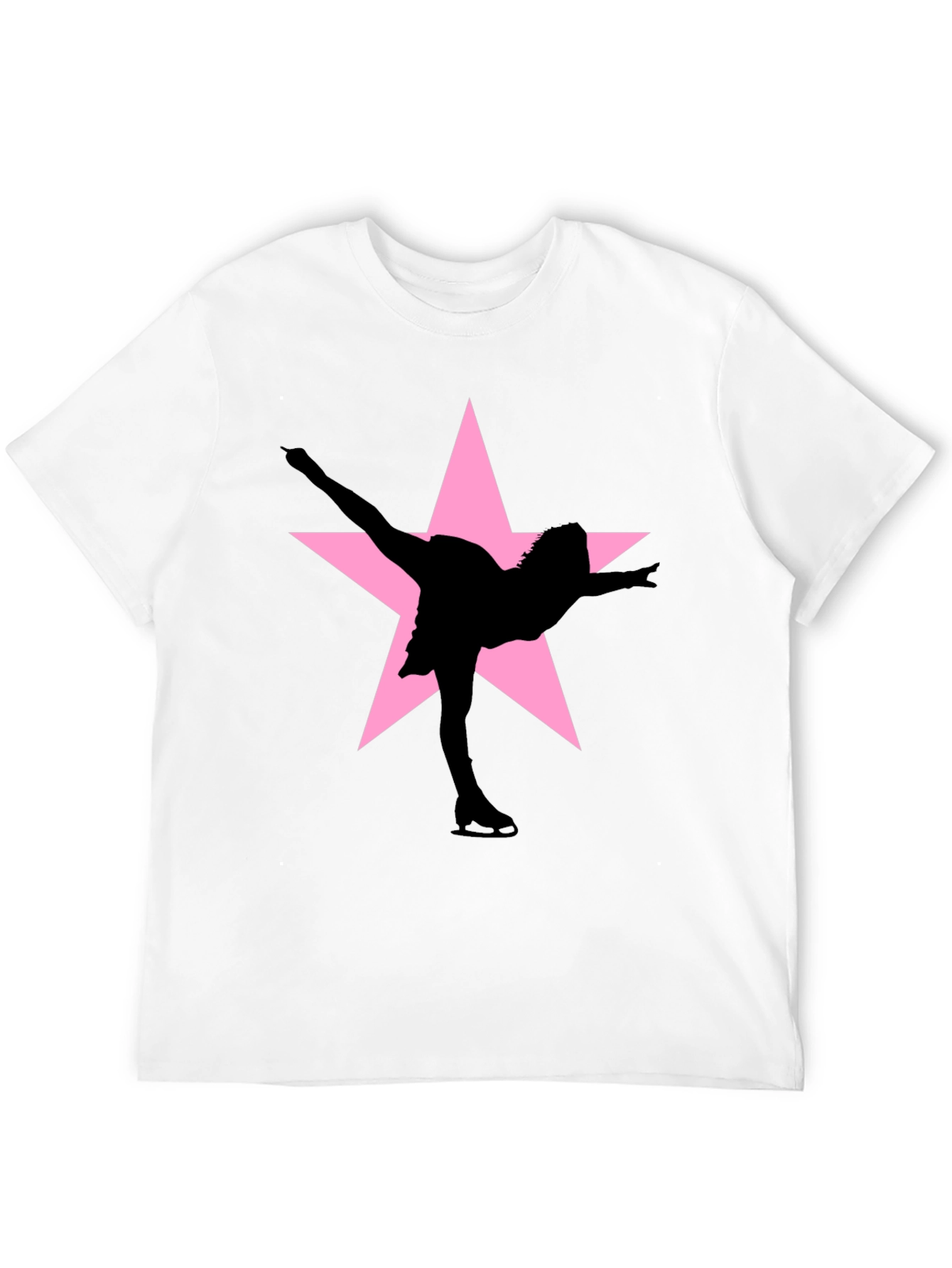 Ice Skating Star T-Shirt - Black