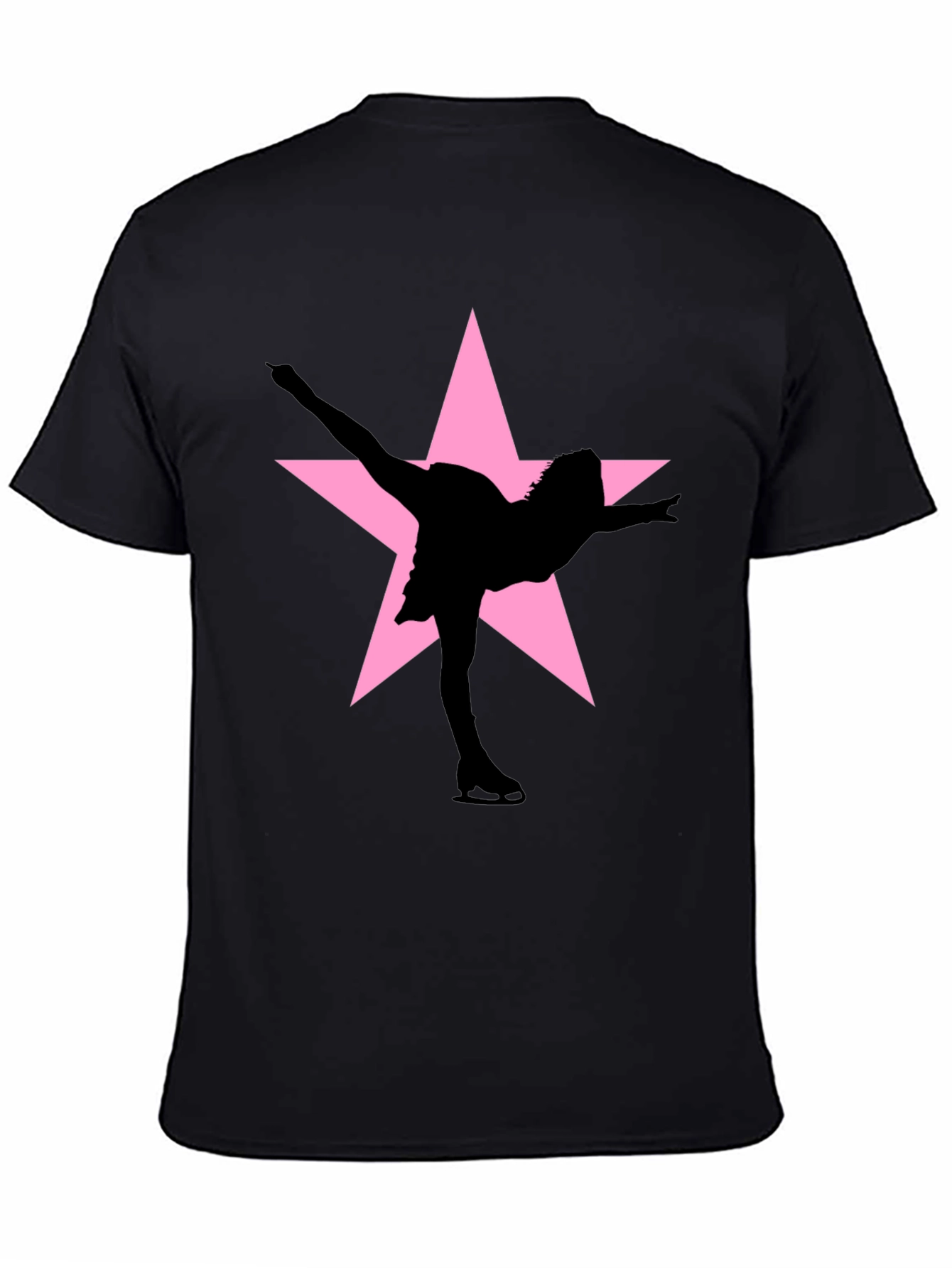 Ice Skating Star T-Shirt - Black