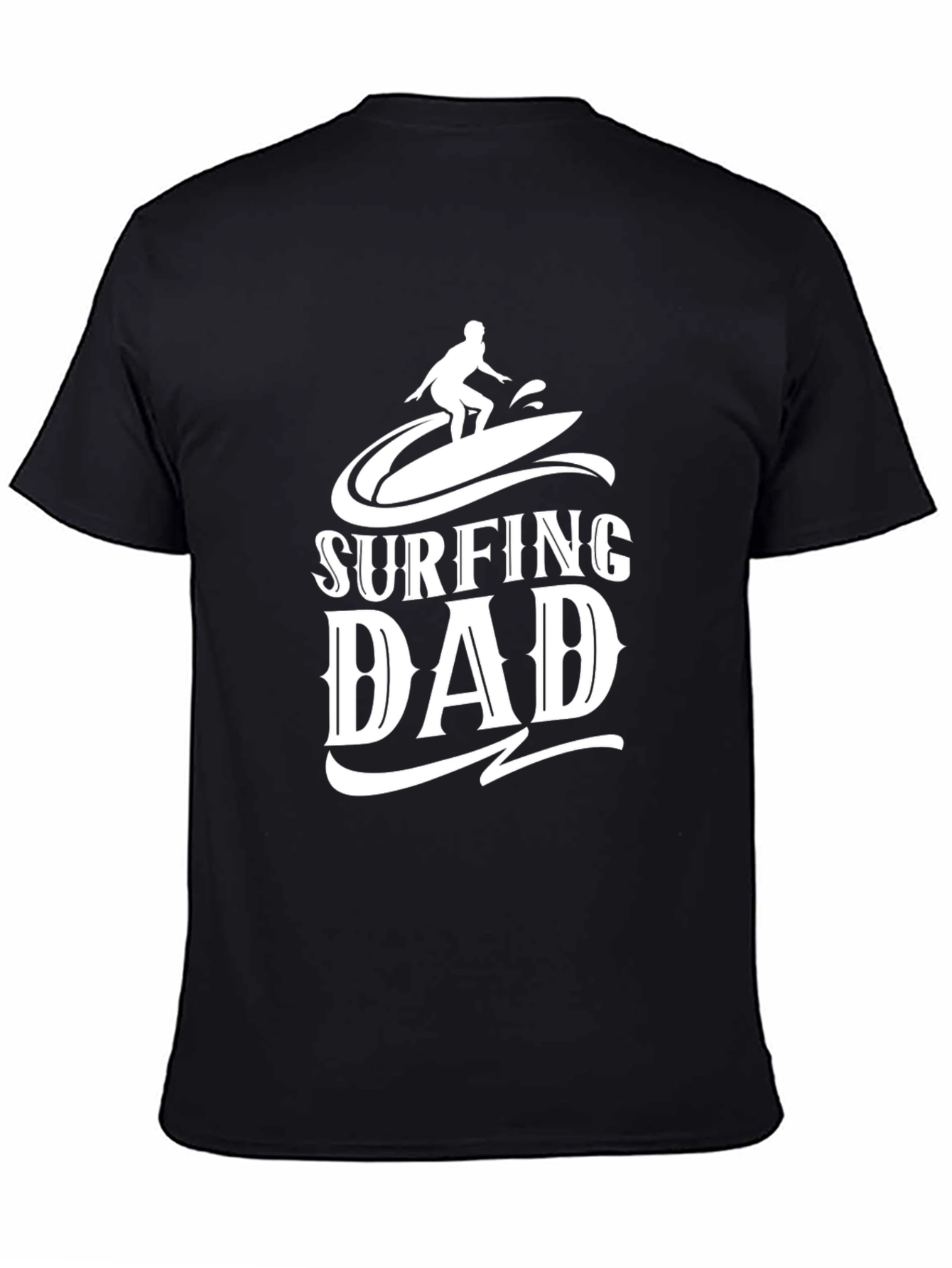 Surfing Dad Graphic T-Shirt - Cool Fathers Day Tee