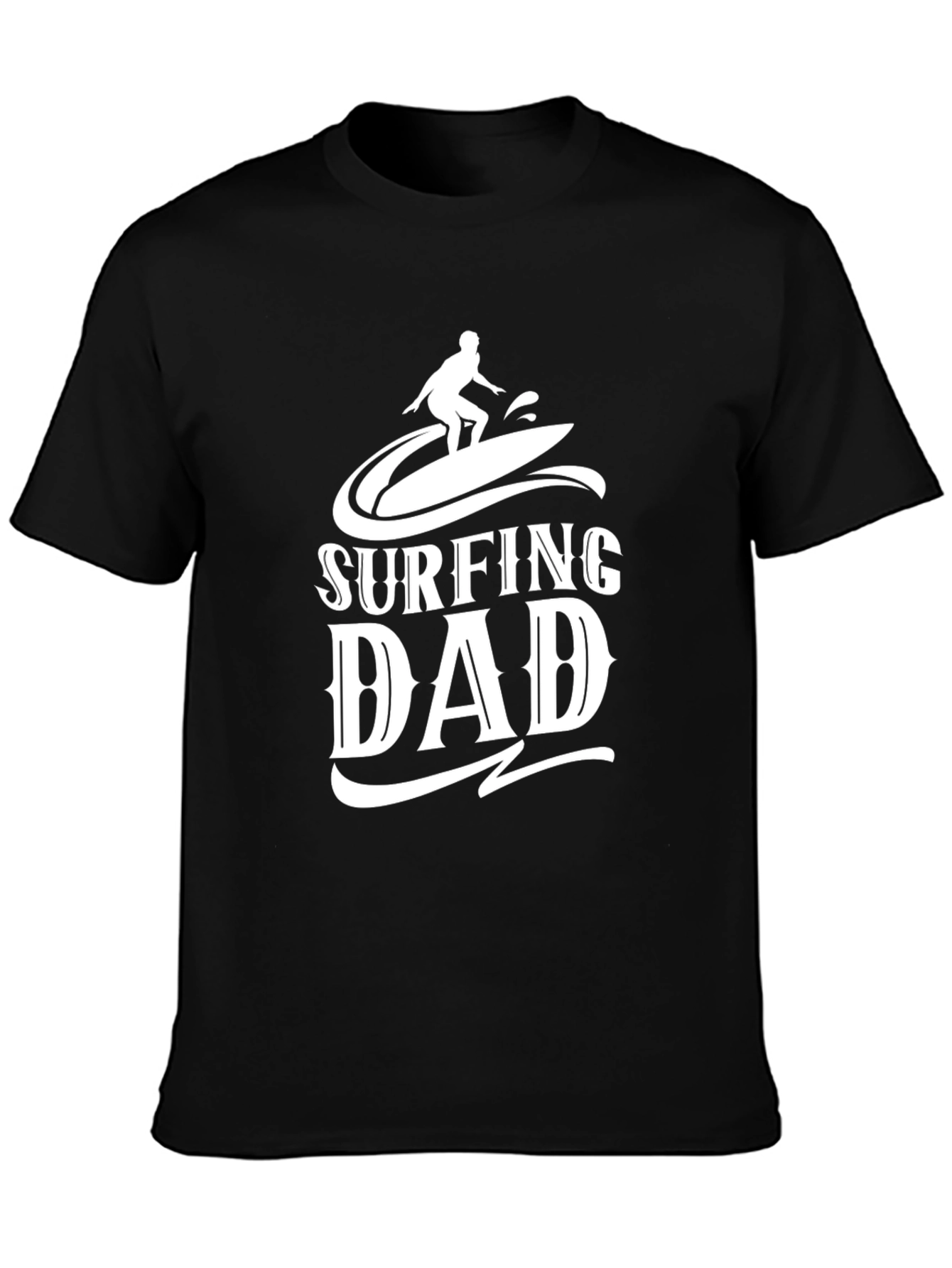 Surfing Dad Graphic T-Shirt - Cool Fathers Day Tee