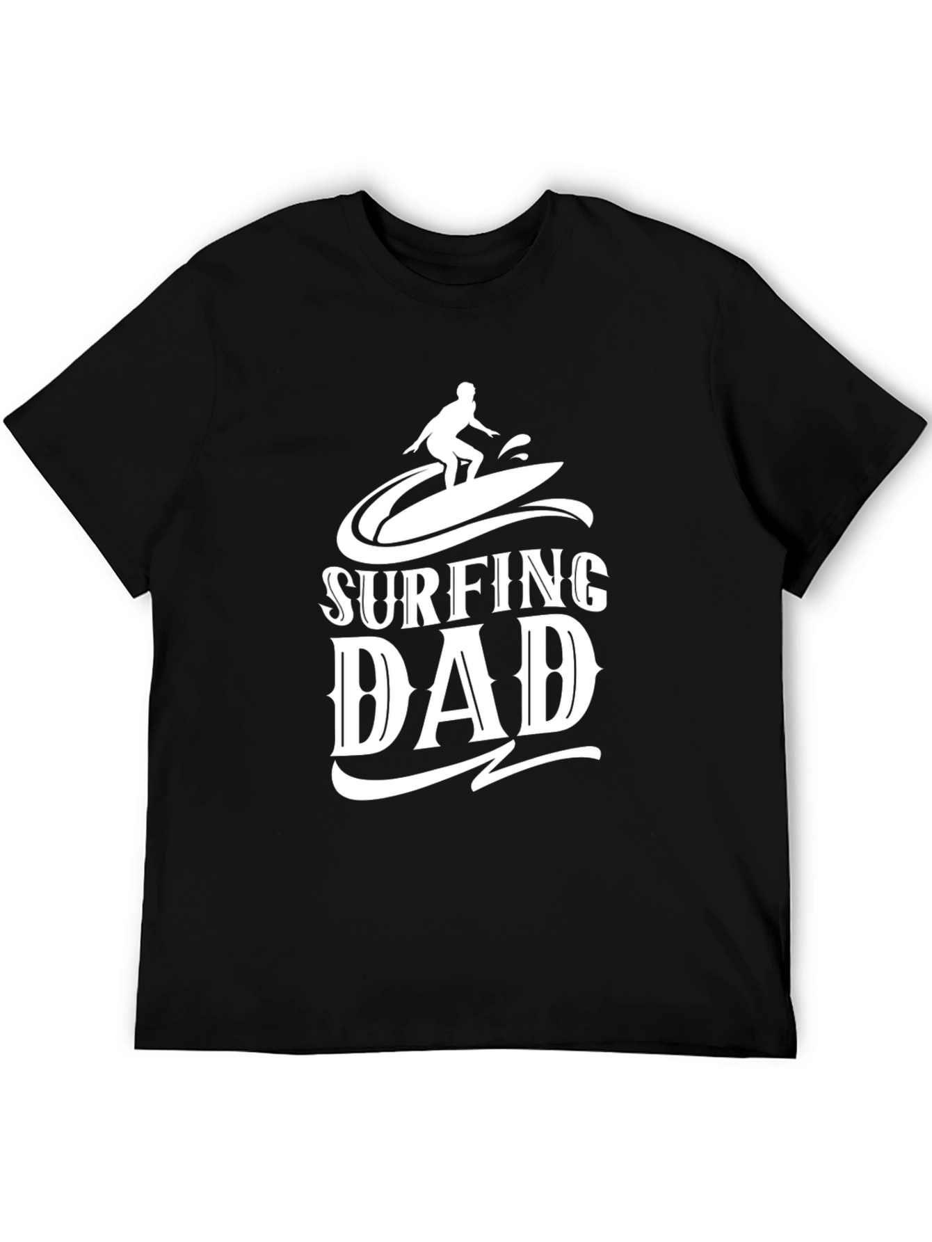 Surfing Dad Graphic T-Shirt - Cool Fathers Day Tee