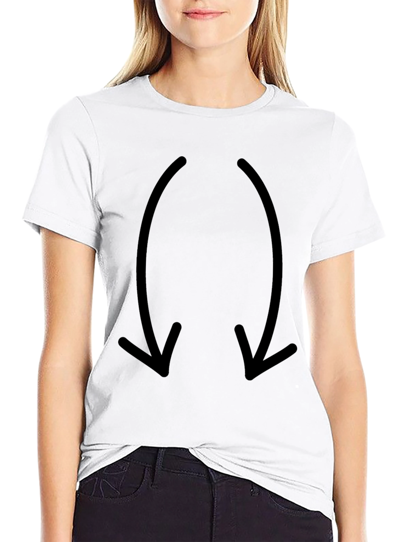 Mens Black Arrow Graphic T-Shirt