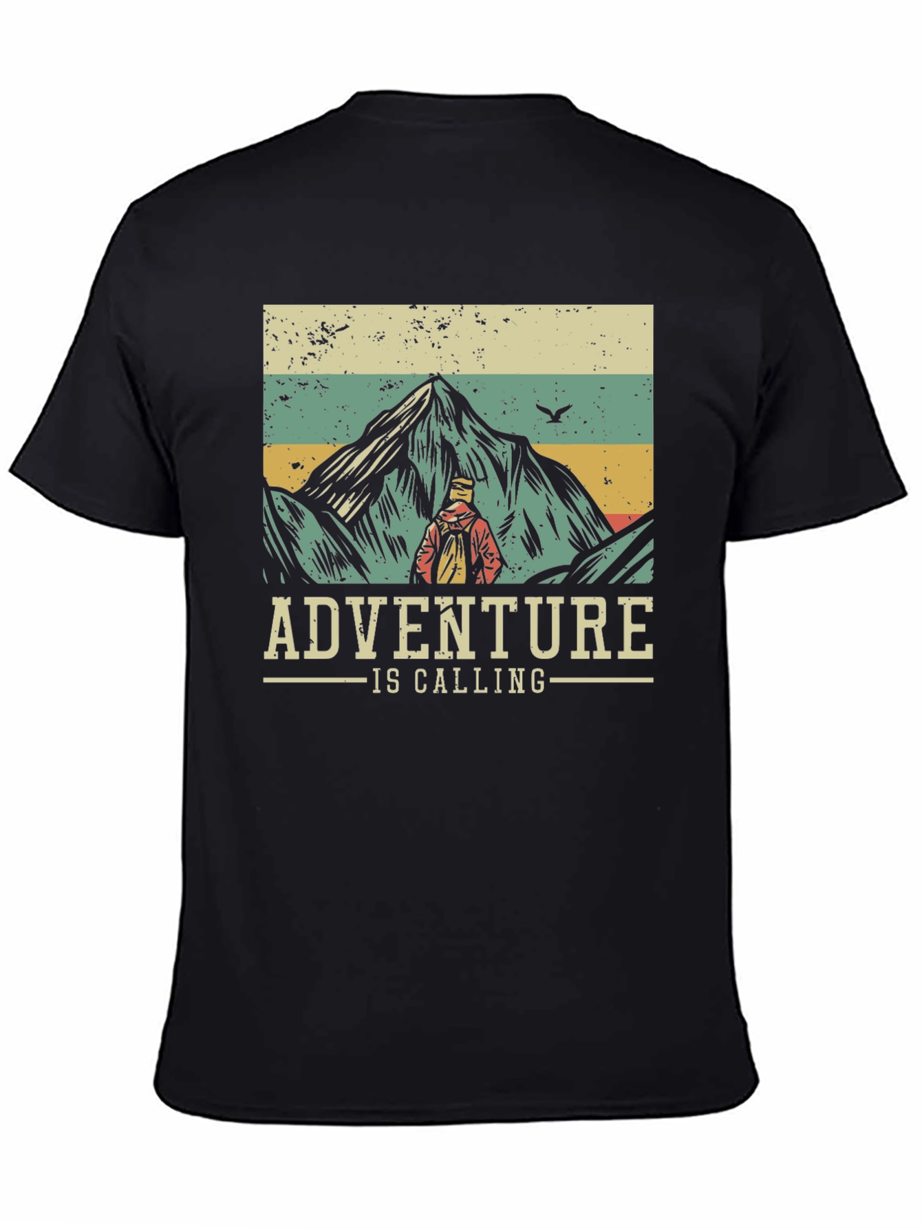 Adventure is Calling T-Shirt - Mountain Hiker Design