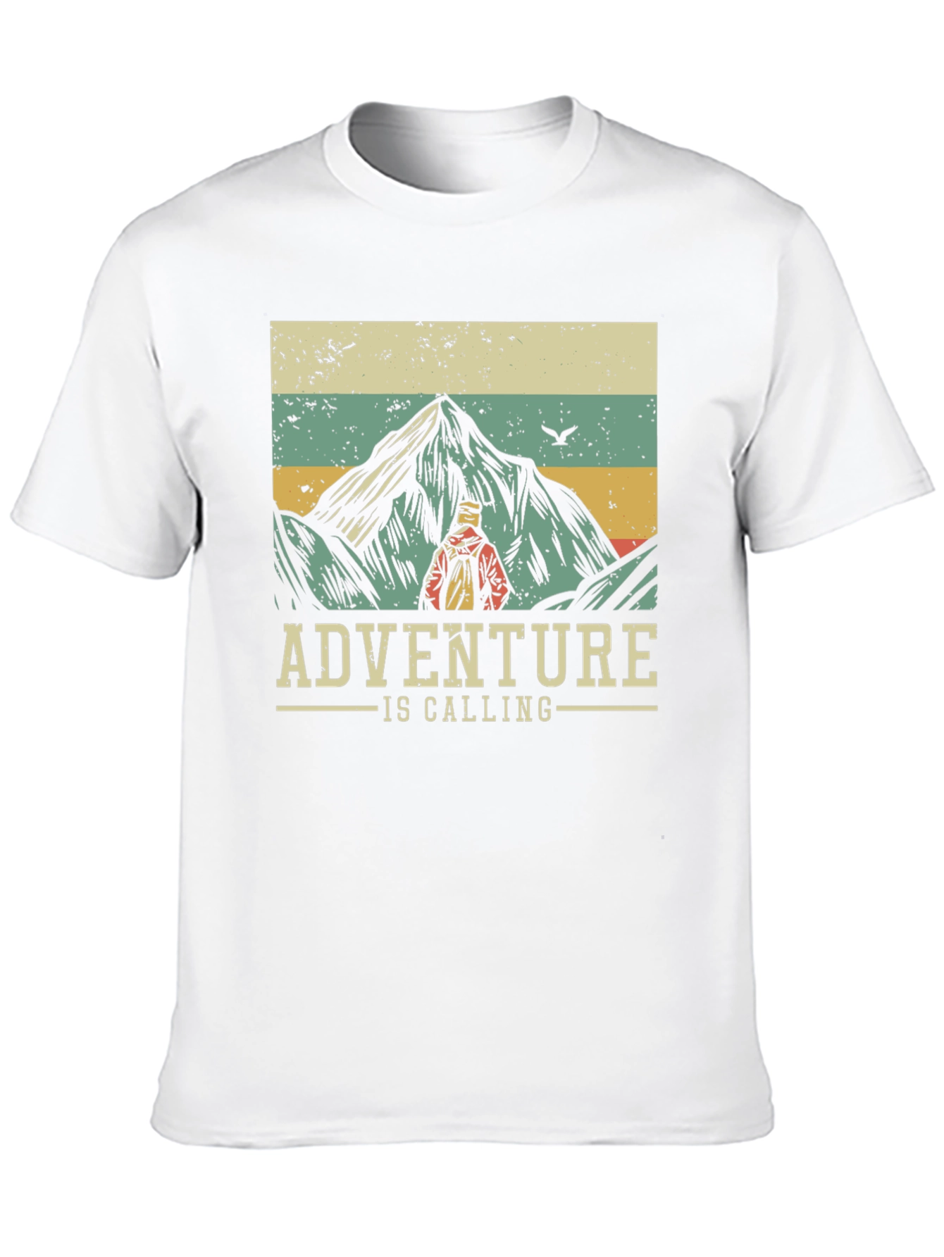 Adventure is Calling T-Shirt - Mountain Hiker Design