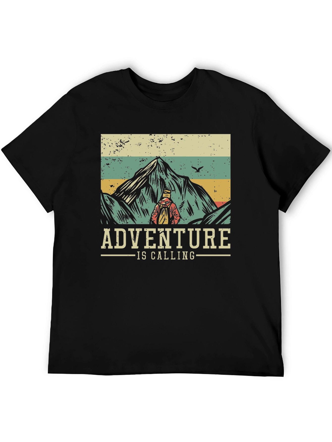 Adventure is Calling T-Shirt - Mountain Hiker Design