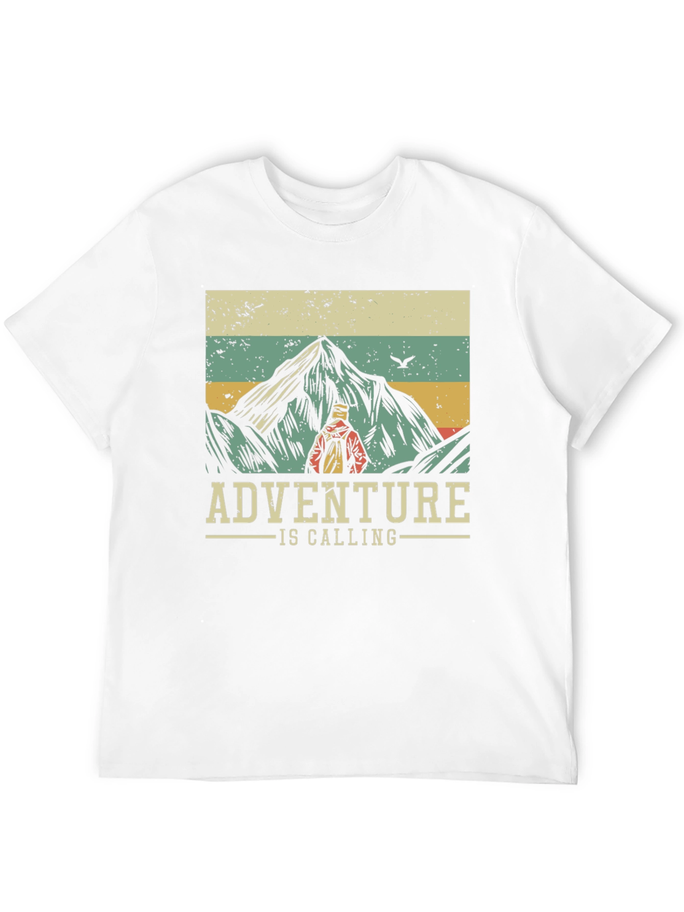 Adventure is Calling T-Shirt - Mountain Hiker Design