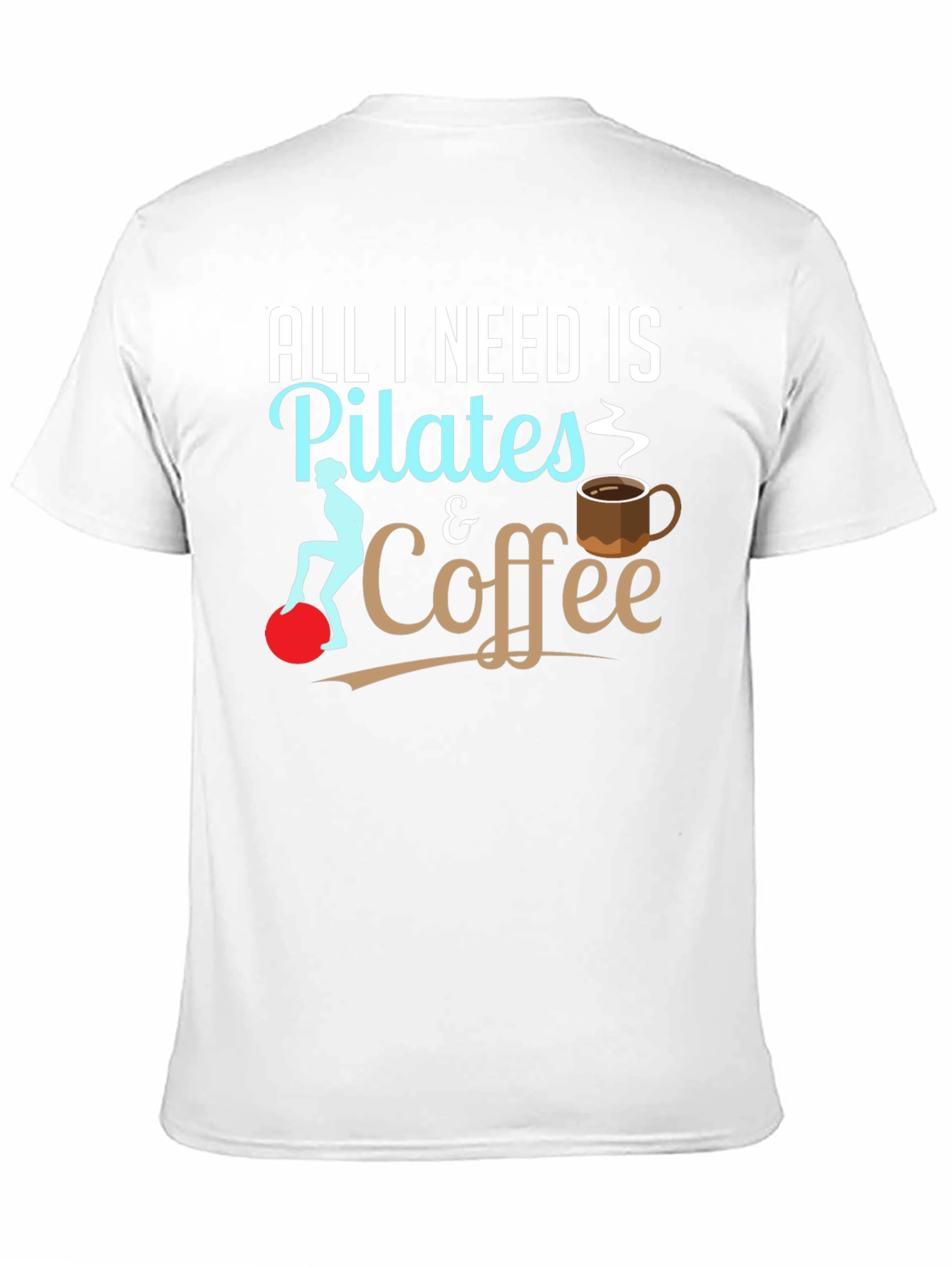 Pilates & Coffee Graphic Tee - Workout Apparel