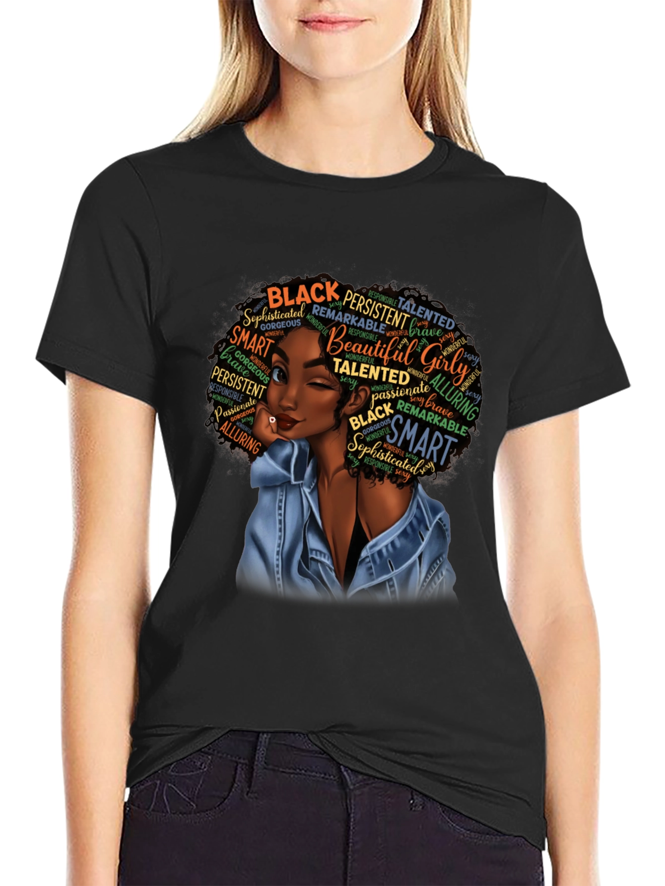 Black Woman Empowerment T-Shirt Afro Melanin