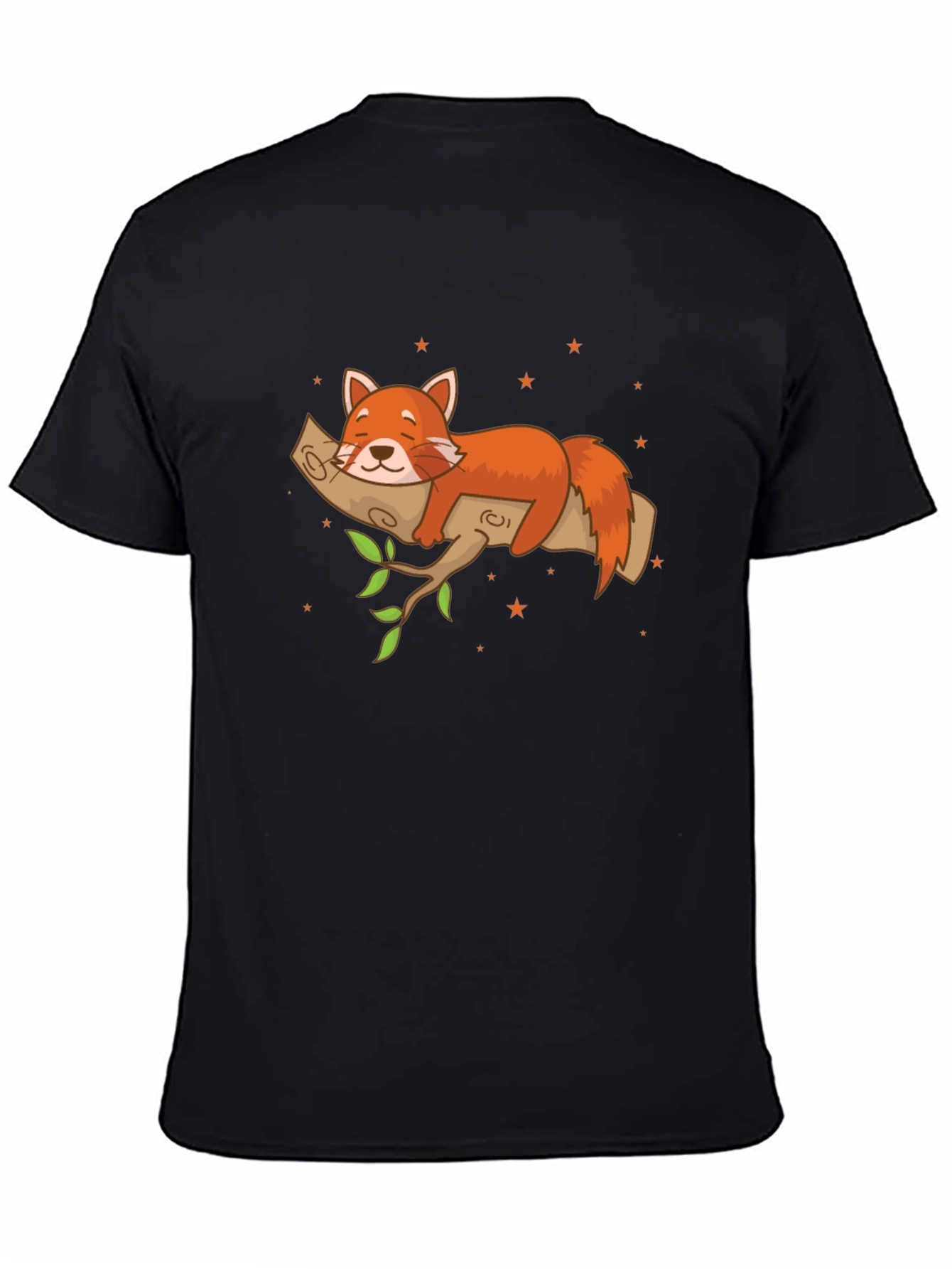 Red Panda on Branch T-Shirt - Relaxed Fit